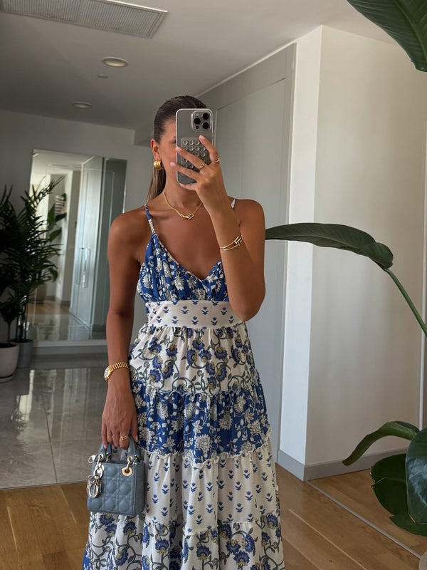 Santorini Bloom Midi Hlajina