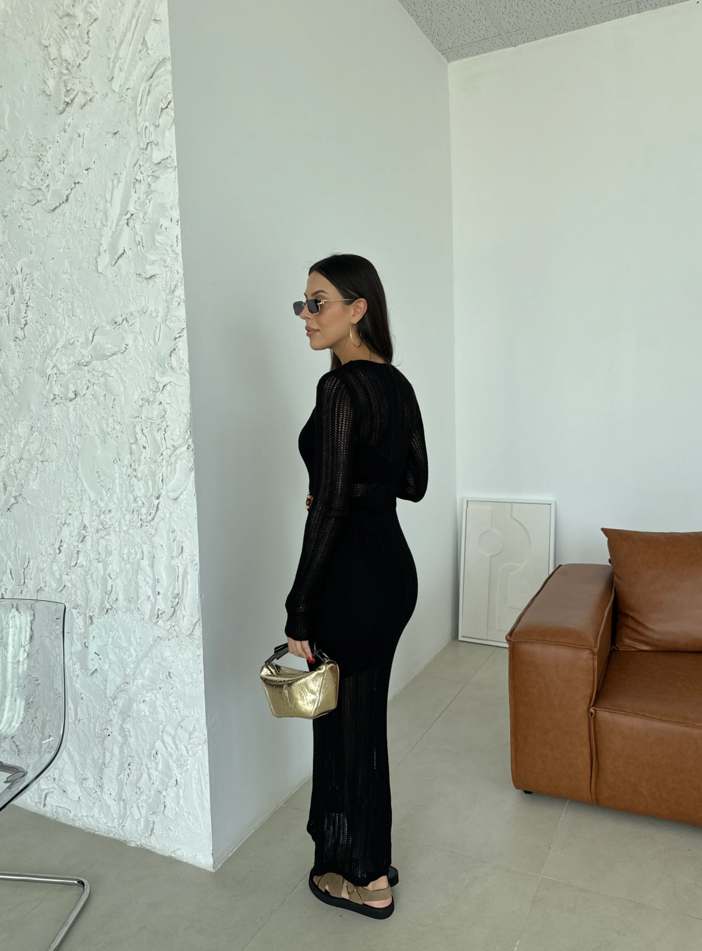 Letnja Cut-Out Pletena Haljina - dve boje