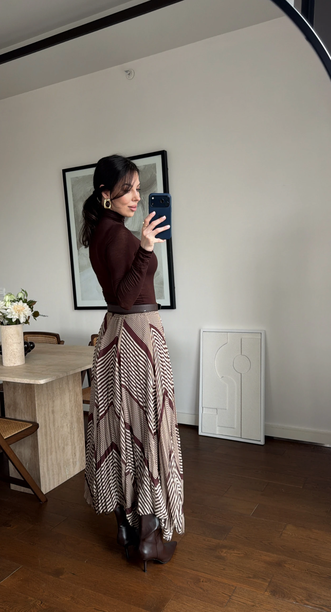 Geometry Muse Suknja Braon