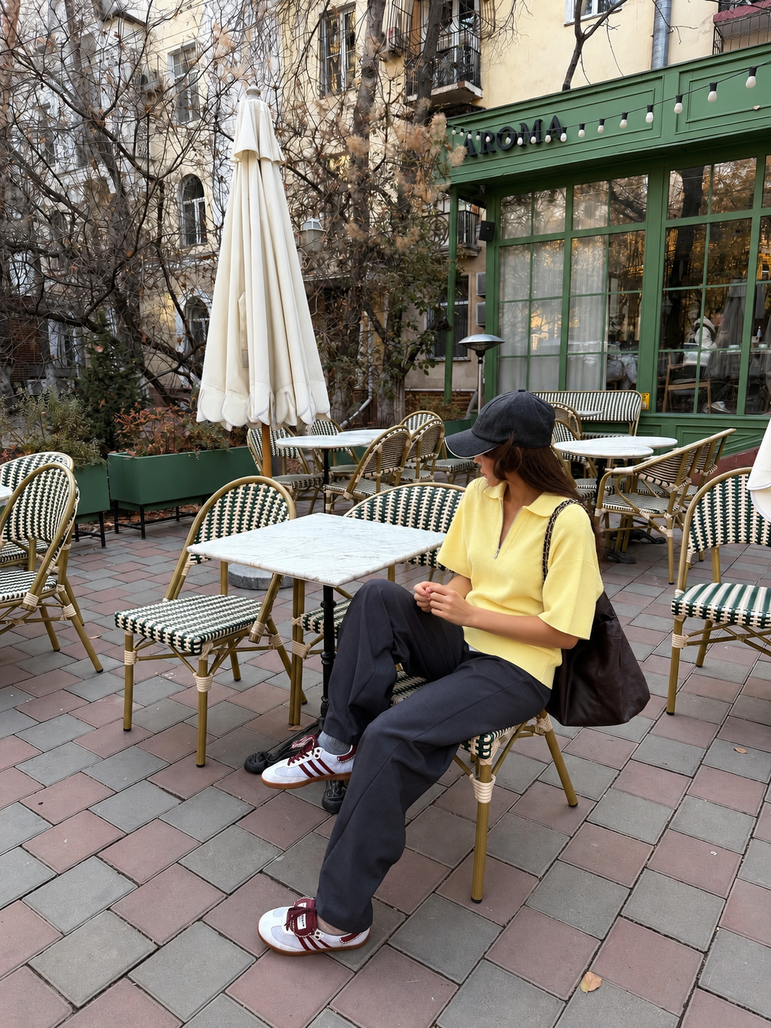 ASHFORD HALF-ZIP KNIT – YELLOW