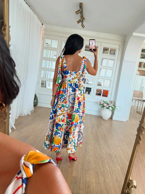 Capri Mediteran Midi Haljina