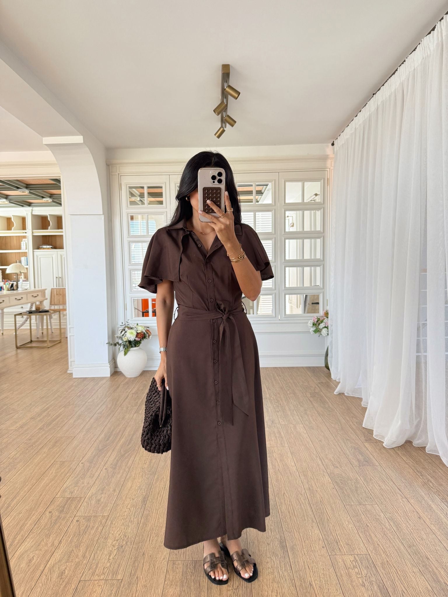 Minimalistička Haljina sa Pelerinom - više boja