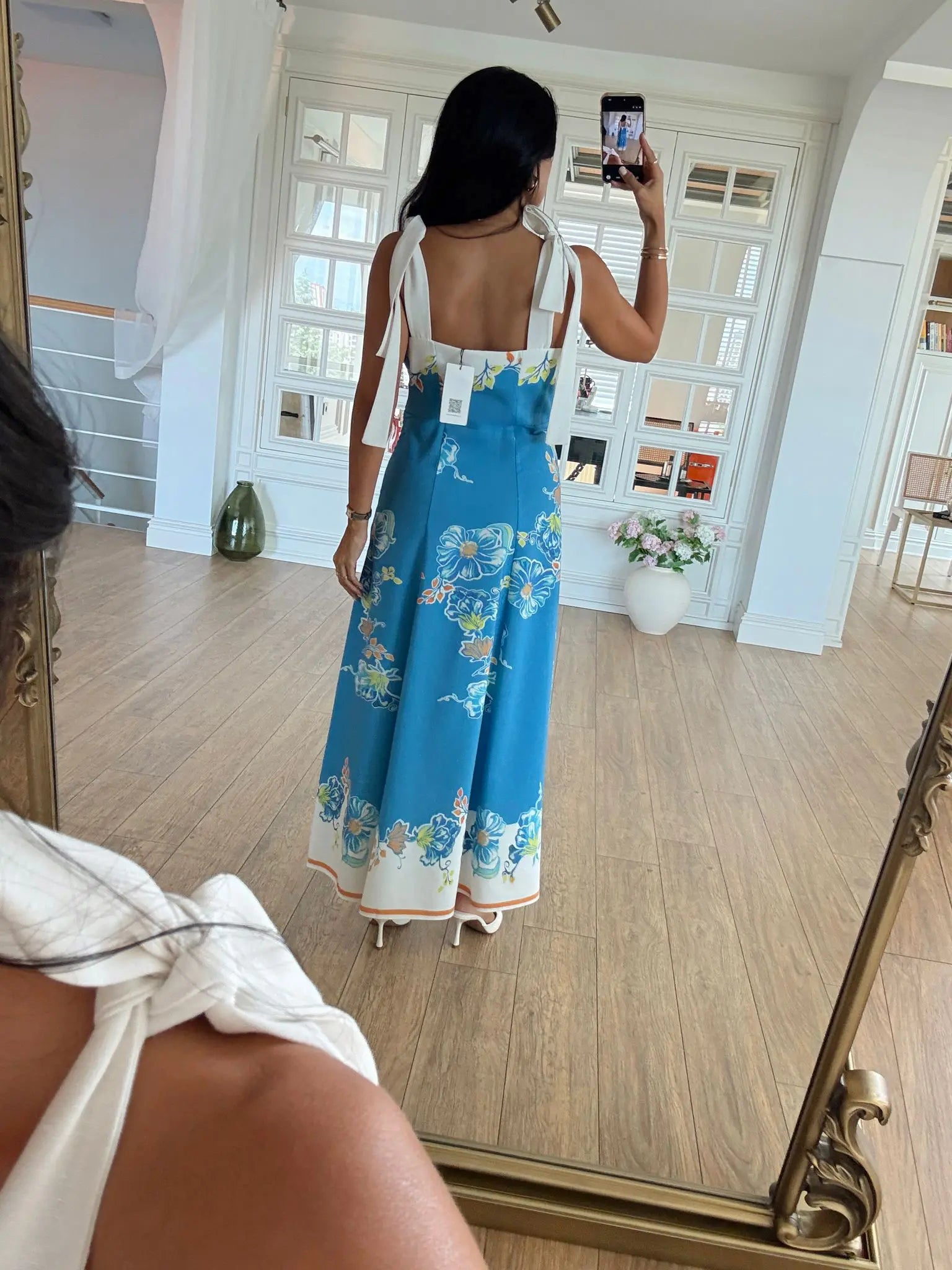 AZURE Floral Maxi Haljina