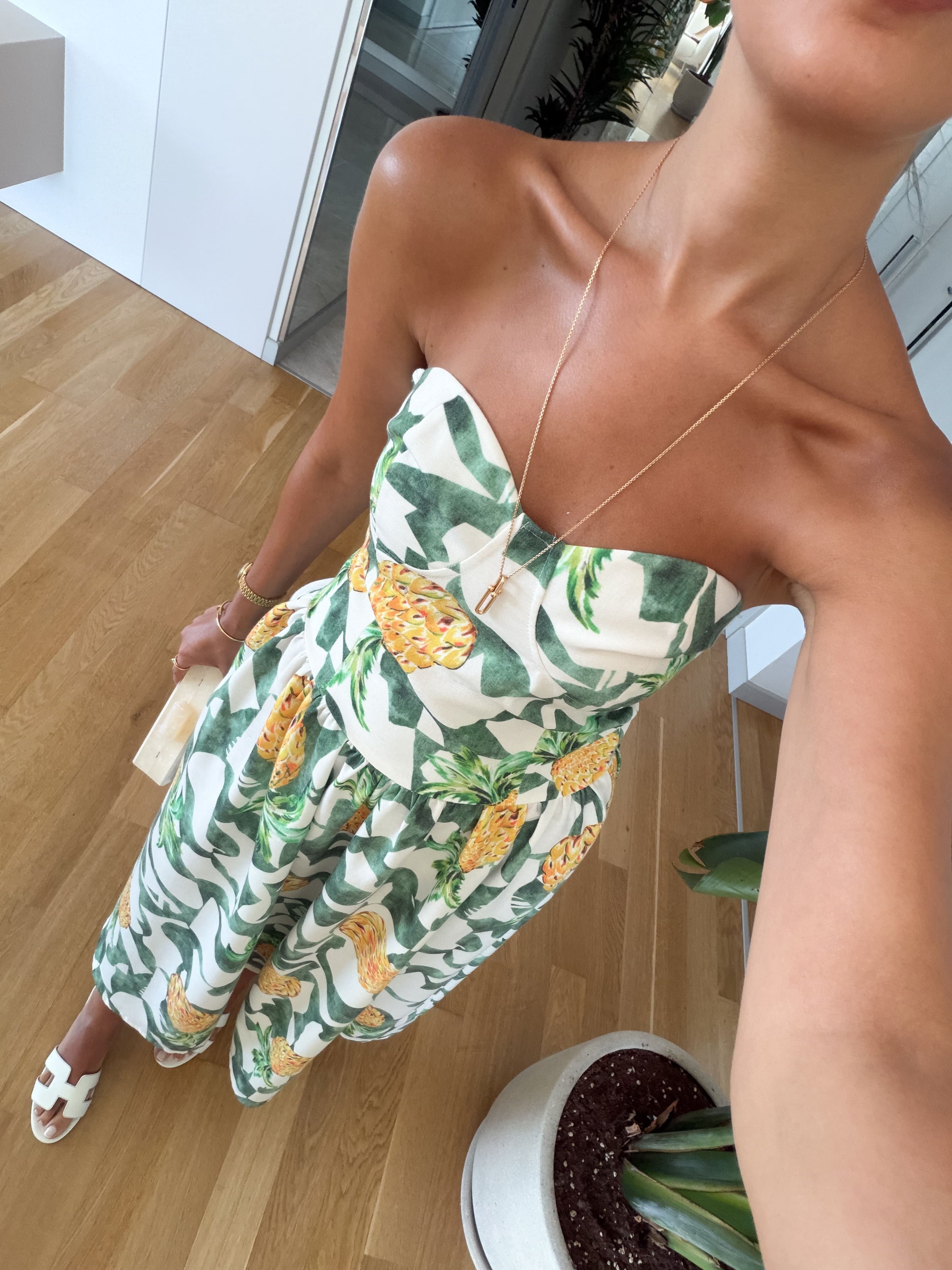 Tropicana Corset Midi Haljina