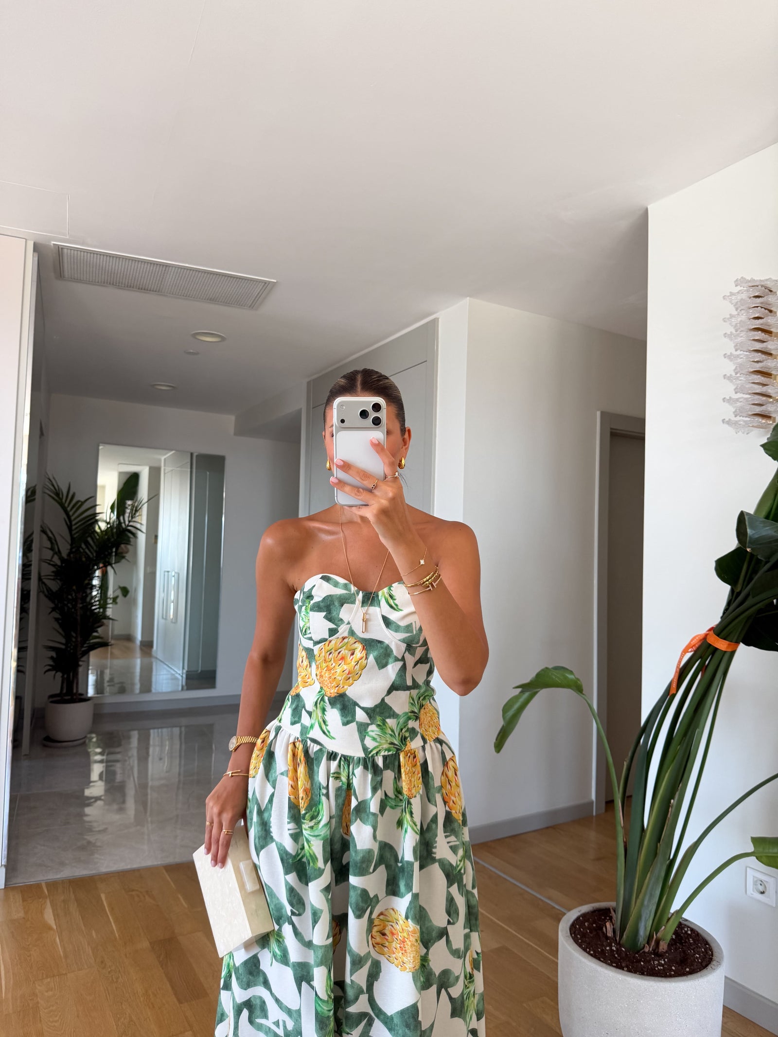 Tropicana Corset Midi Haljina