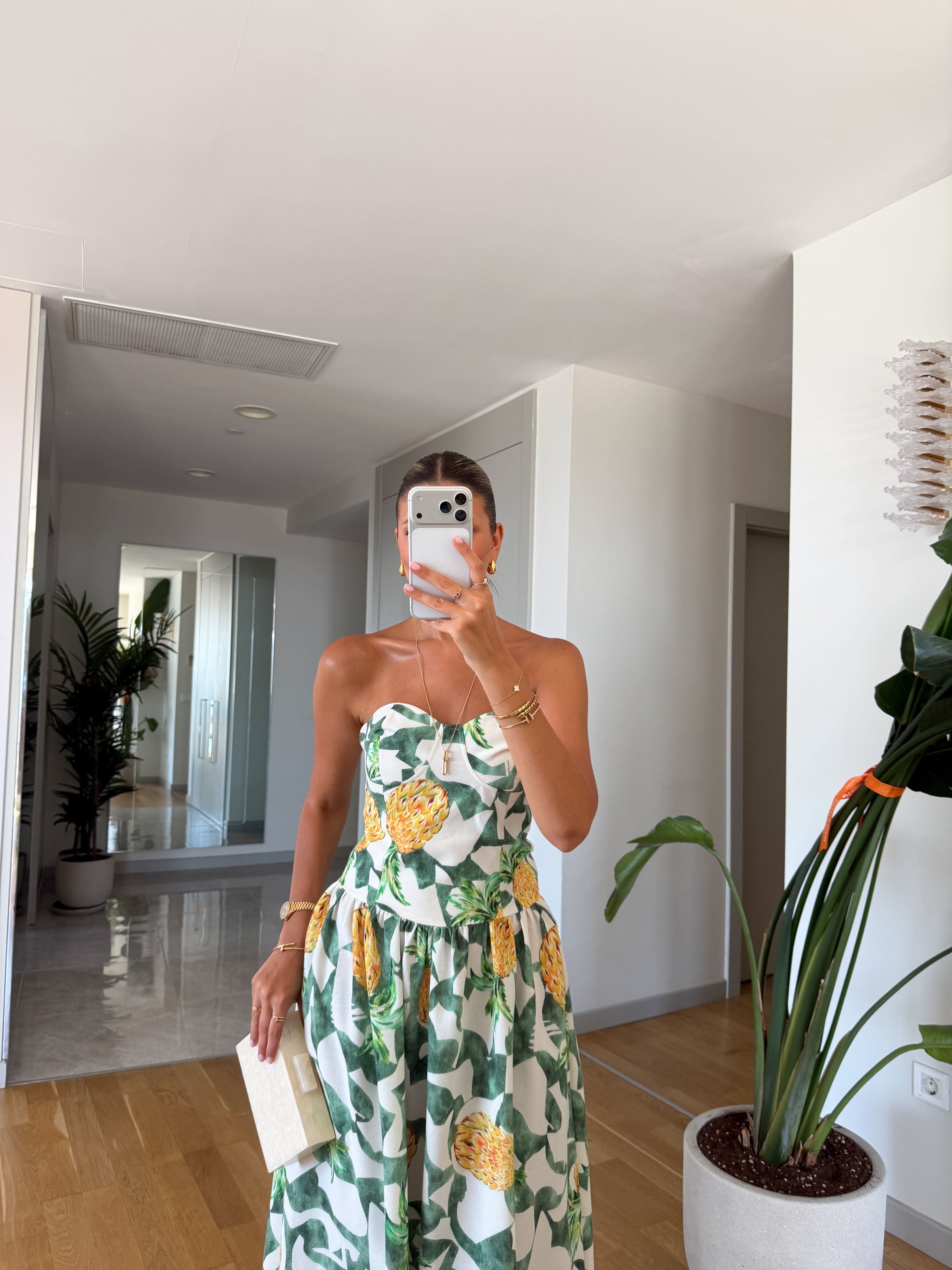 Tropicana Corset Midi Haljina