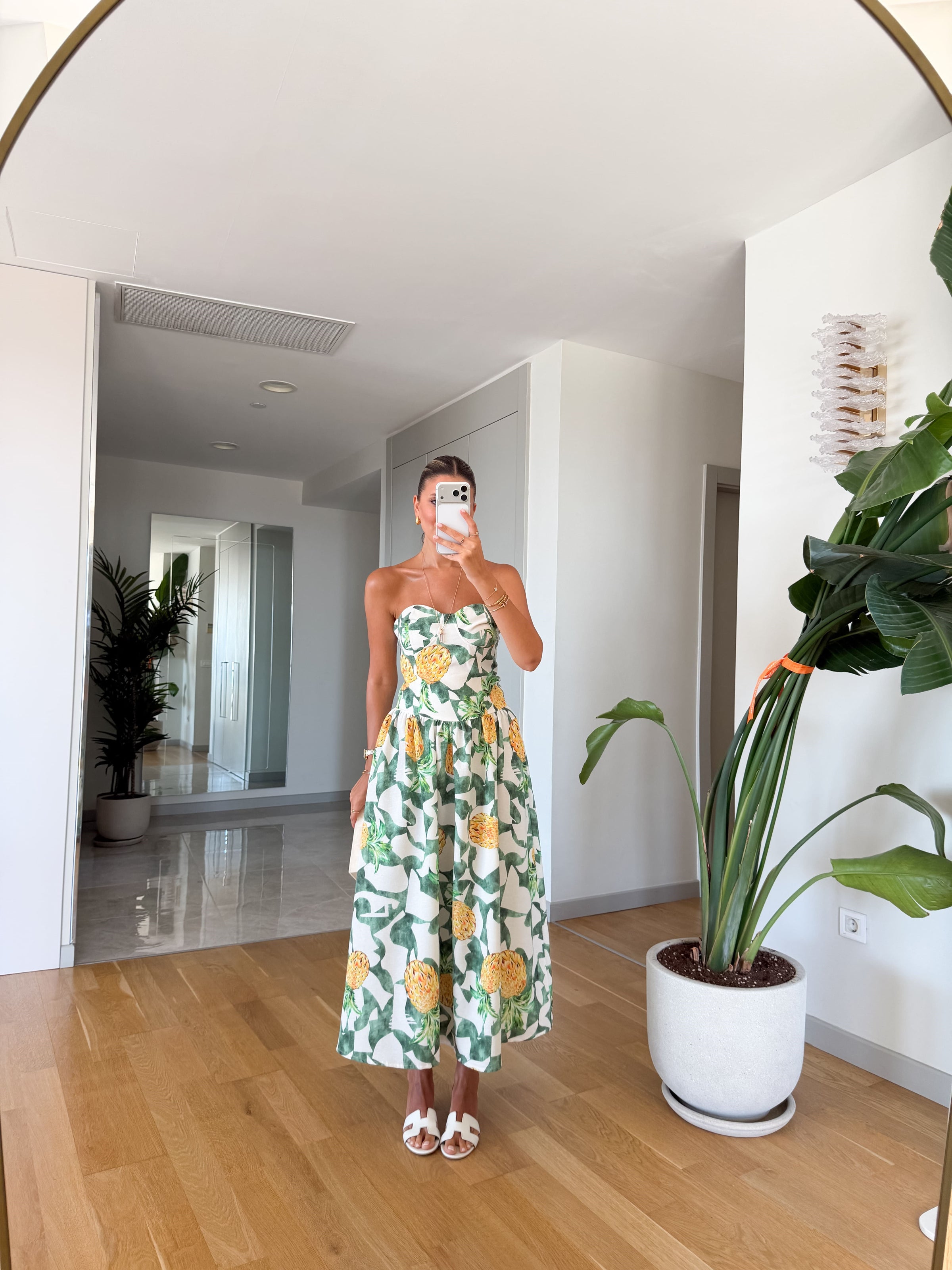 Tropicana Corset Midi Haljina