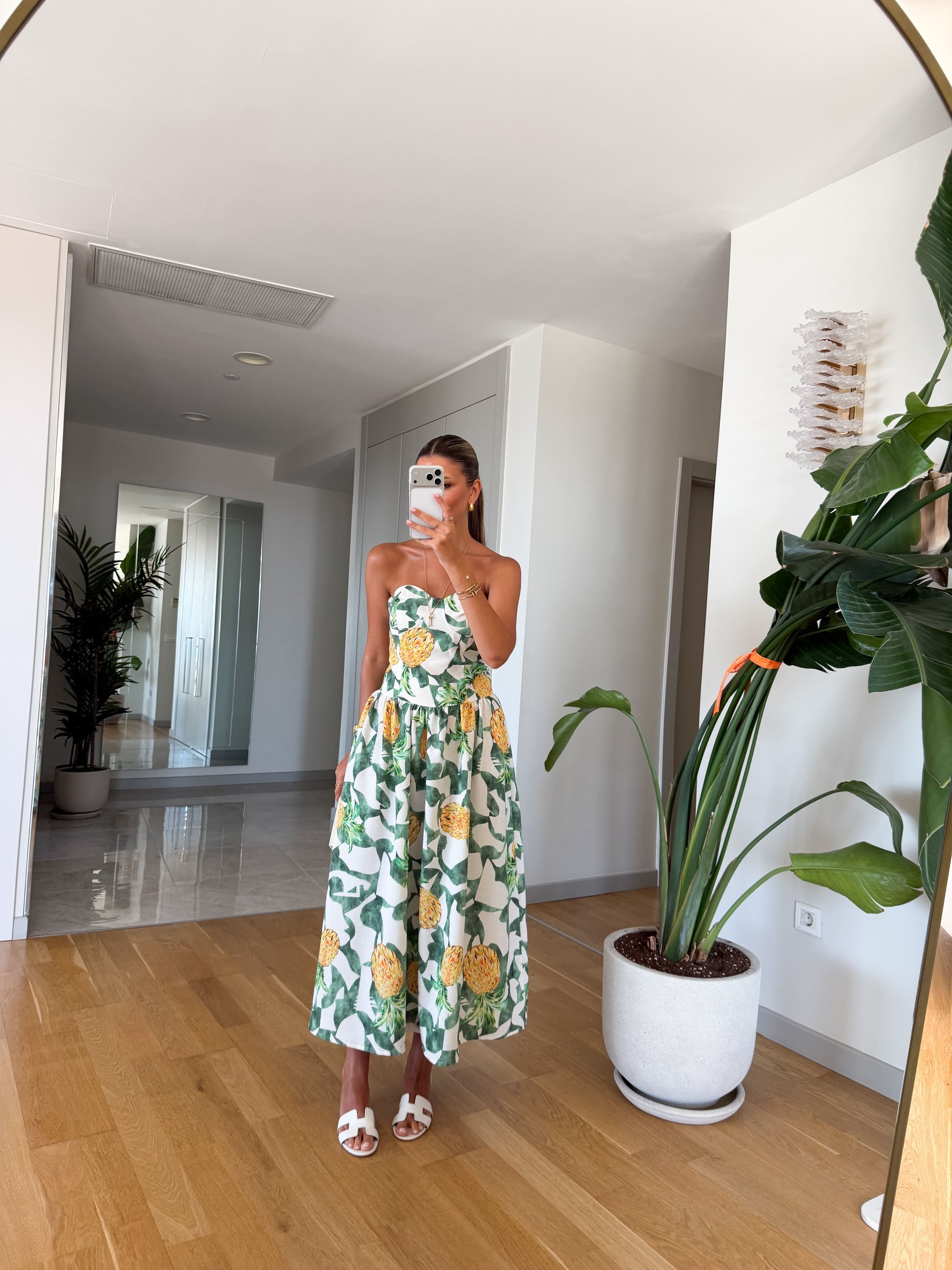 Tropicana Corset Midi Haljina