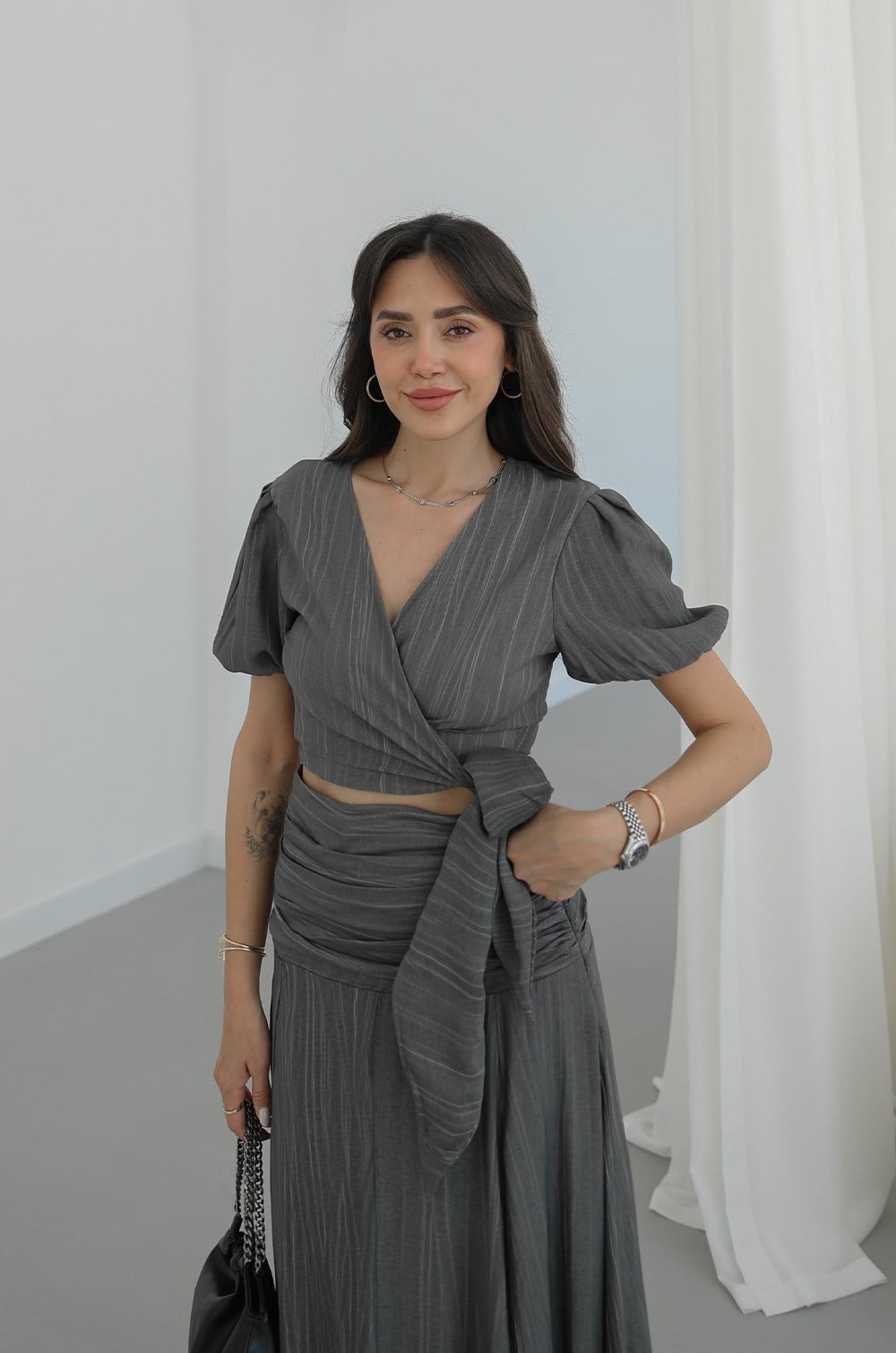 SET OD VISKOZE (BLUZA & MAKSI SUKNJA)