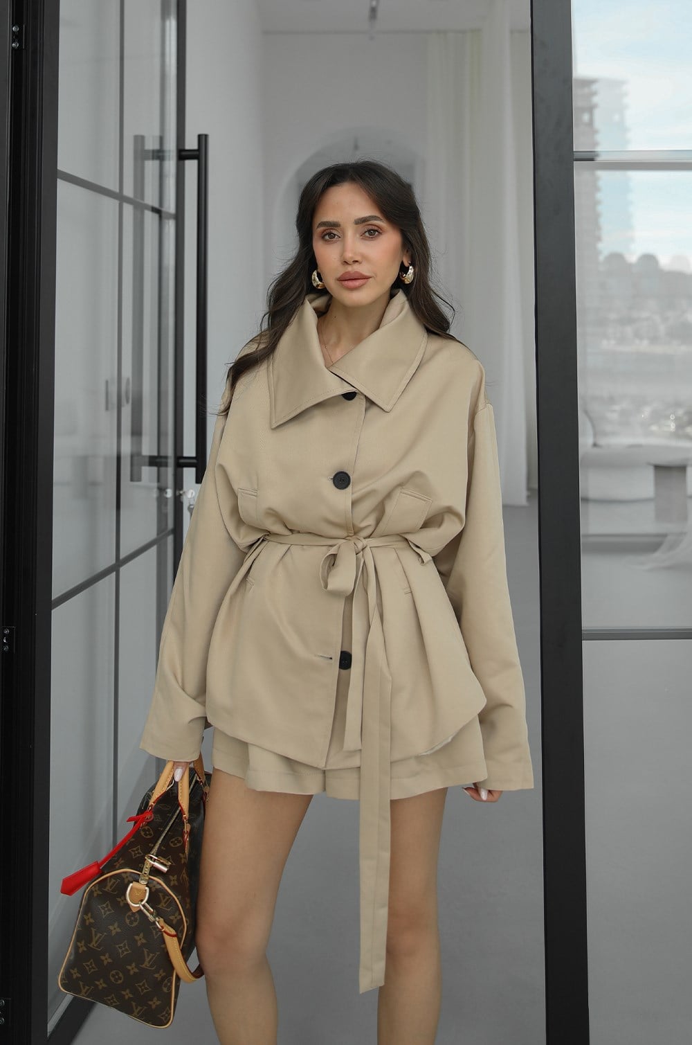 PREMIUM SET "SAND SAFARI" – TRENCH I ŠORTS