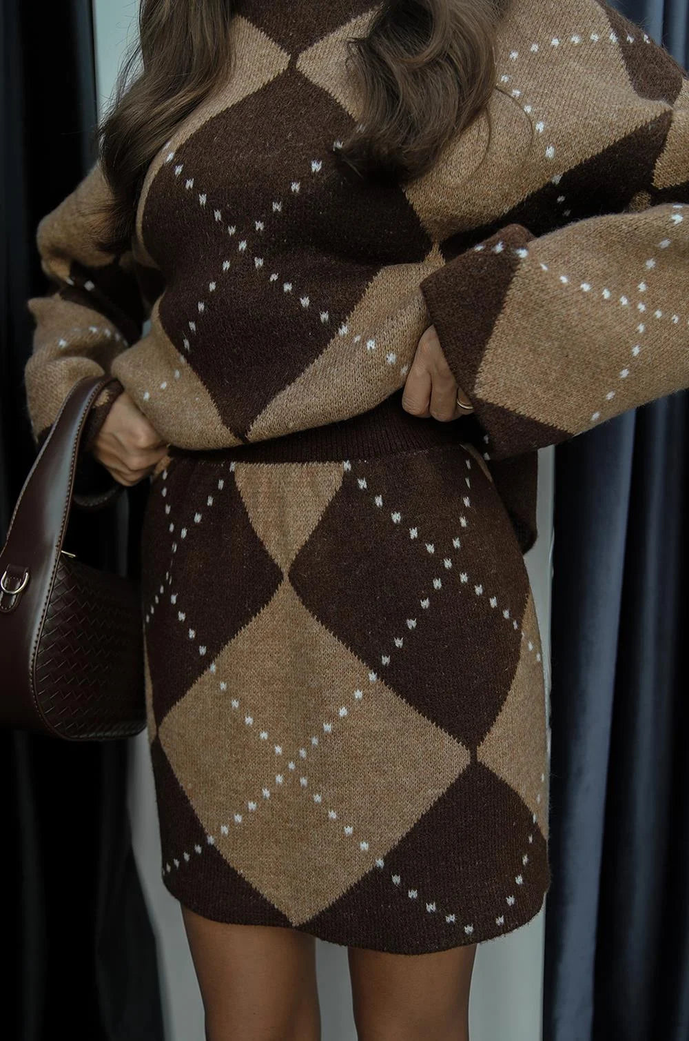 Chocolate Heritage Knit Set