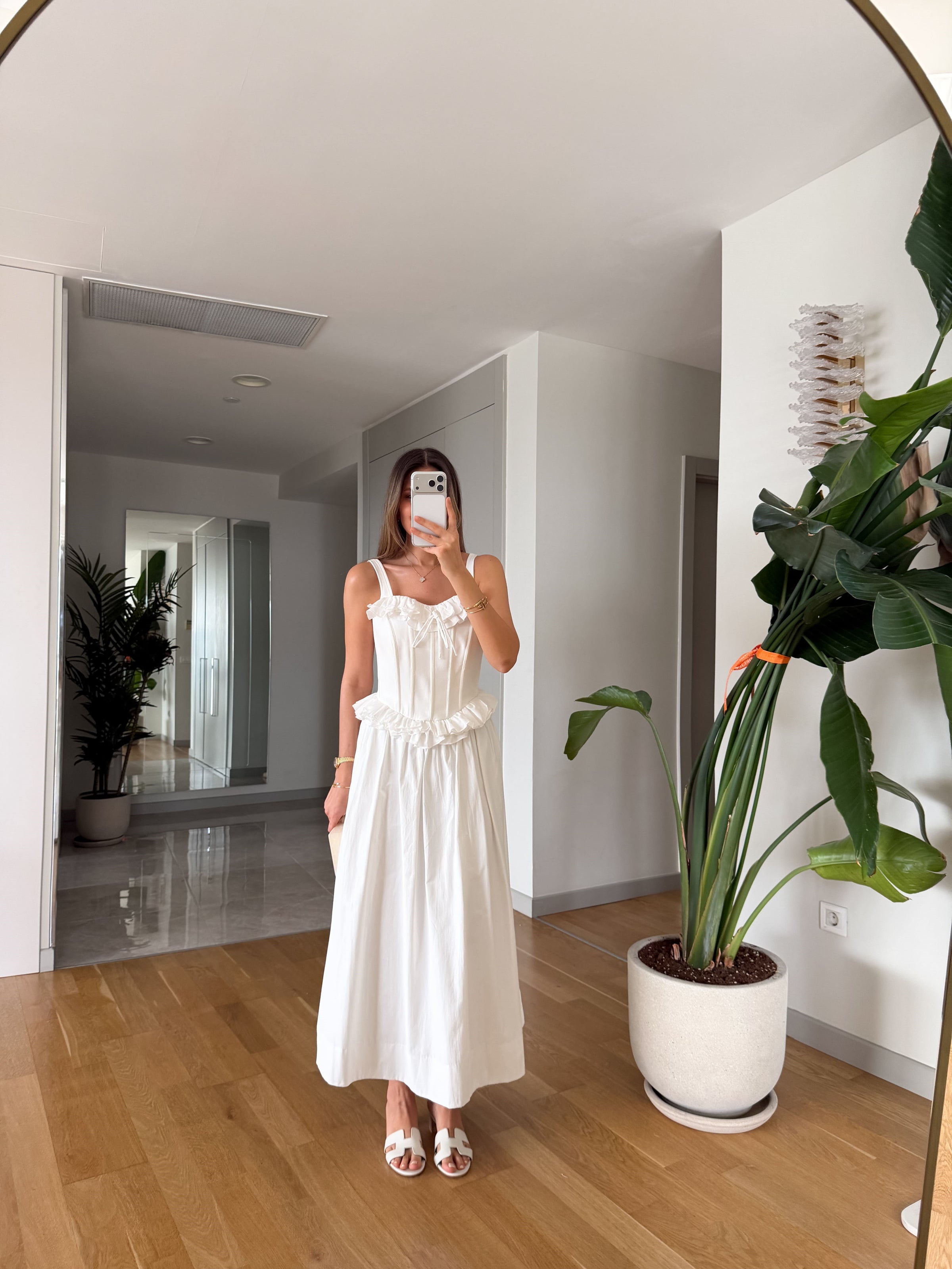 Chara Poplin Set - bela boja