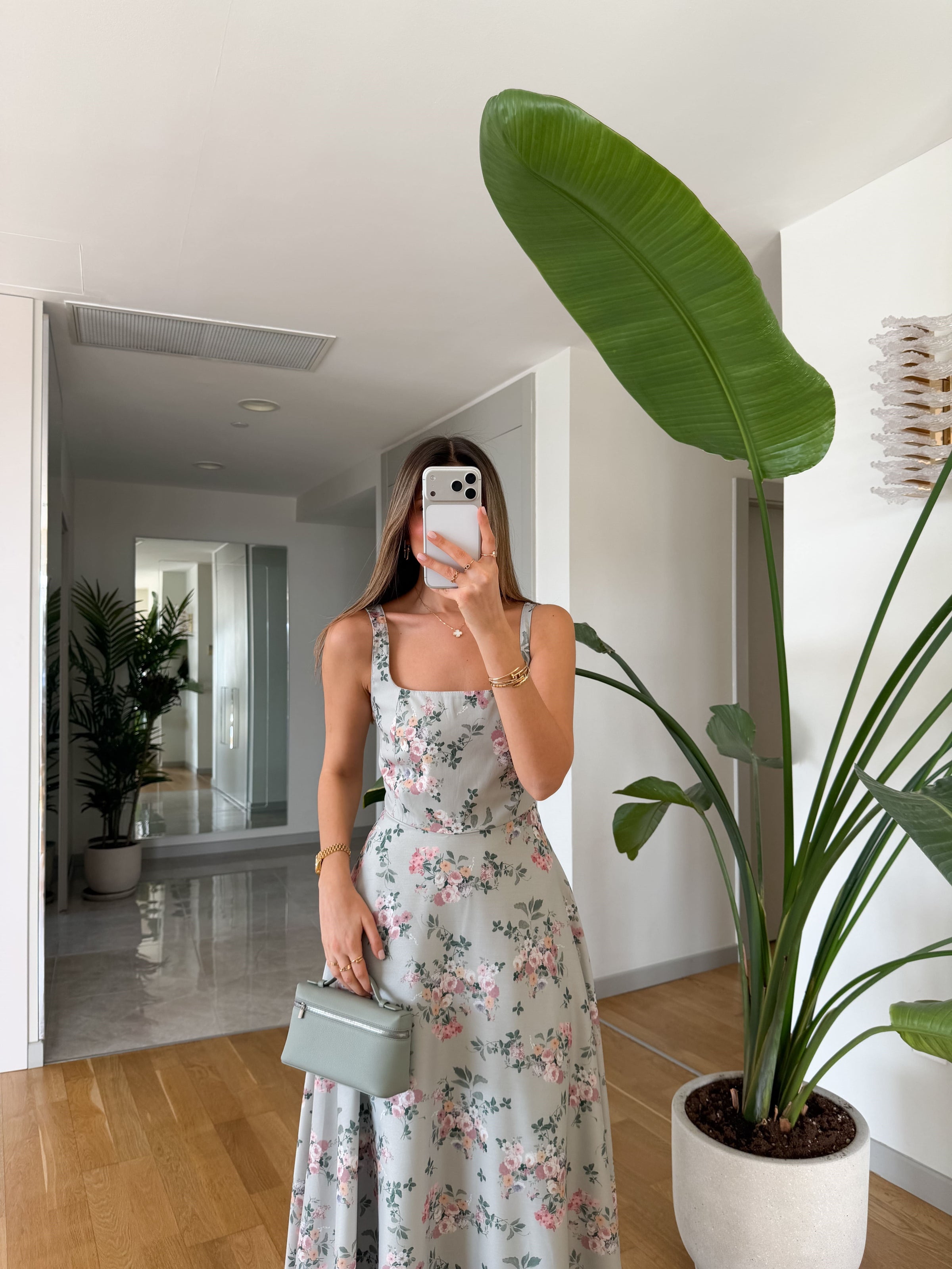 Floral Breeze Midi Haljina - dve boje
