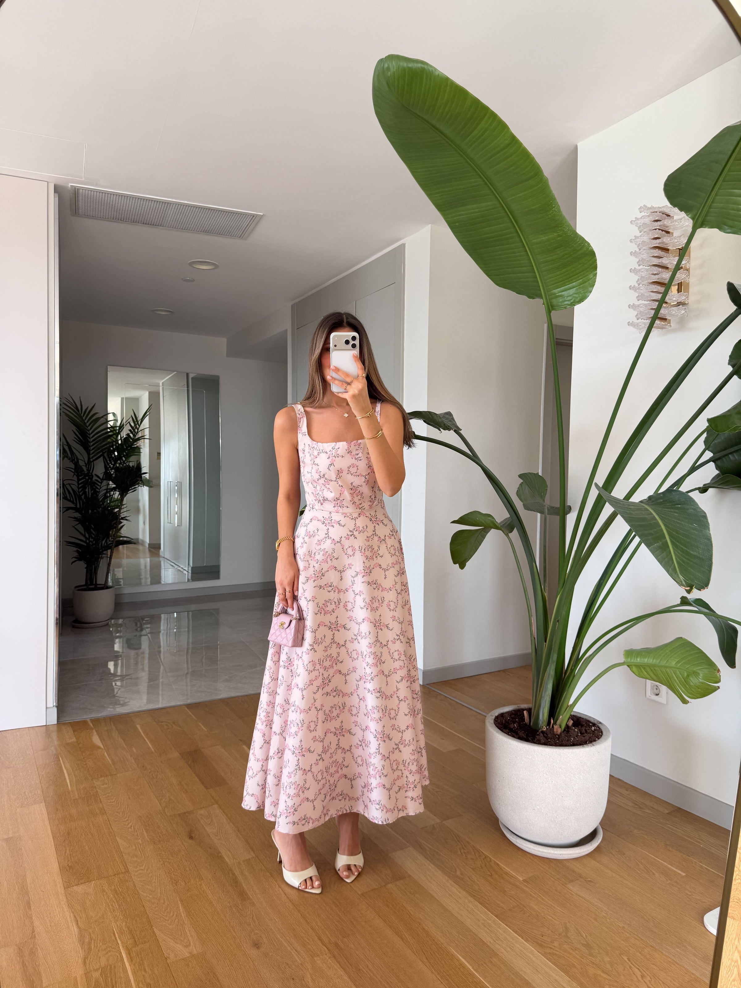 Floral Breeze Midi Haljina - dve boje