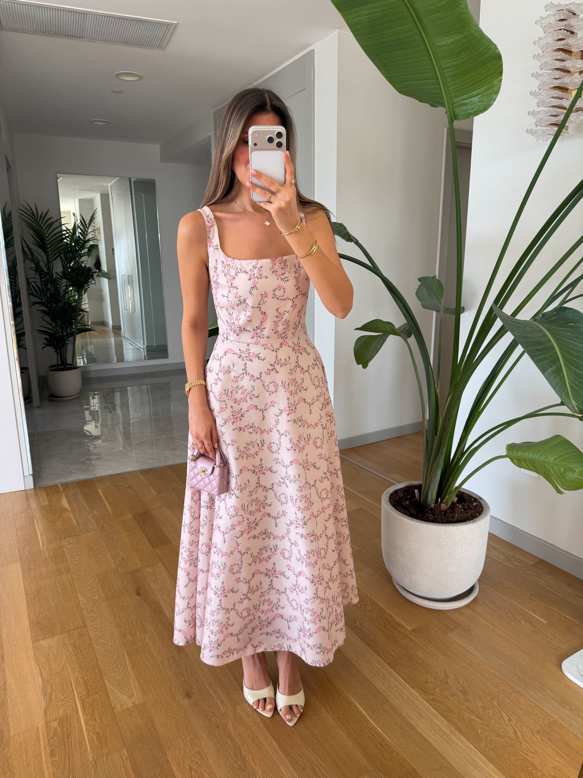 Floral Breeze Midi Haljina - dve boje