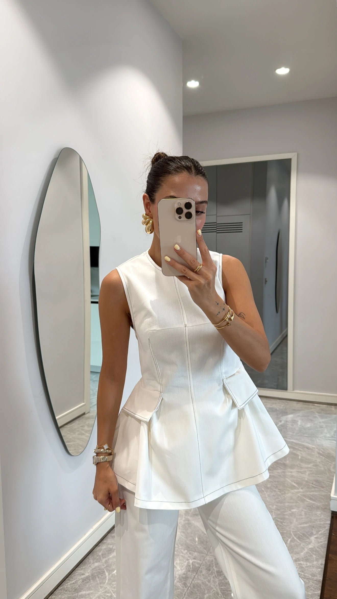 ECRU PREMIUM DENIM SET