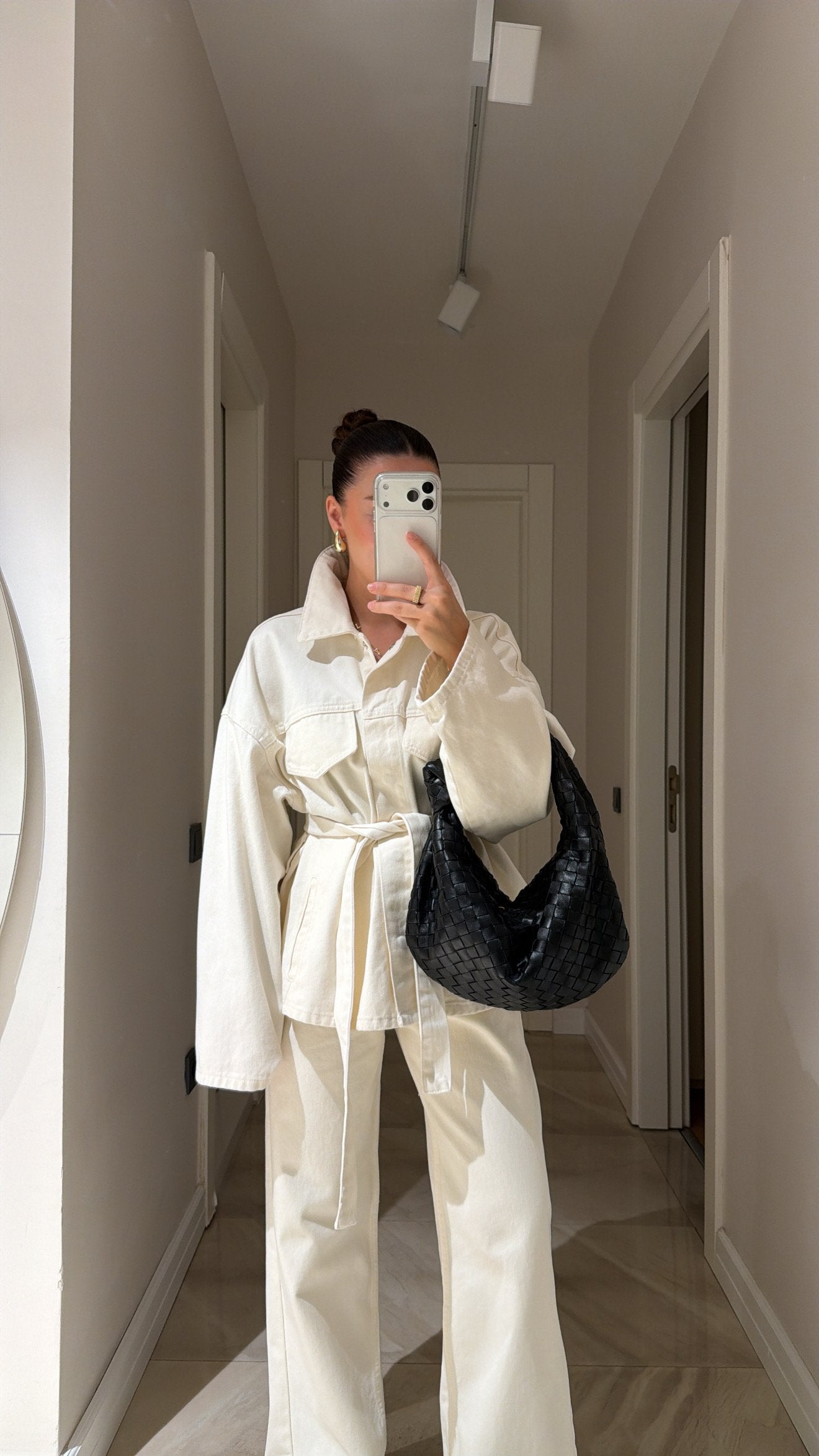 PREMIUM TEKSAS KOMPLET EKRU BOJA