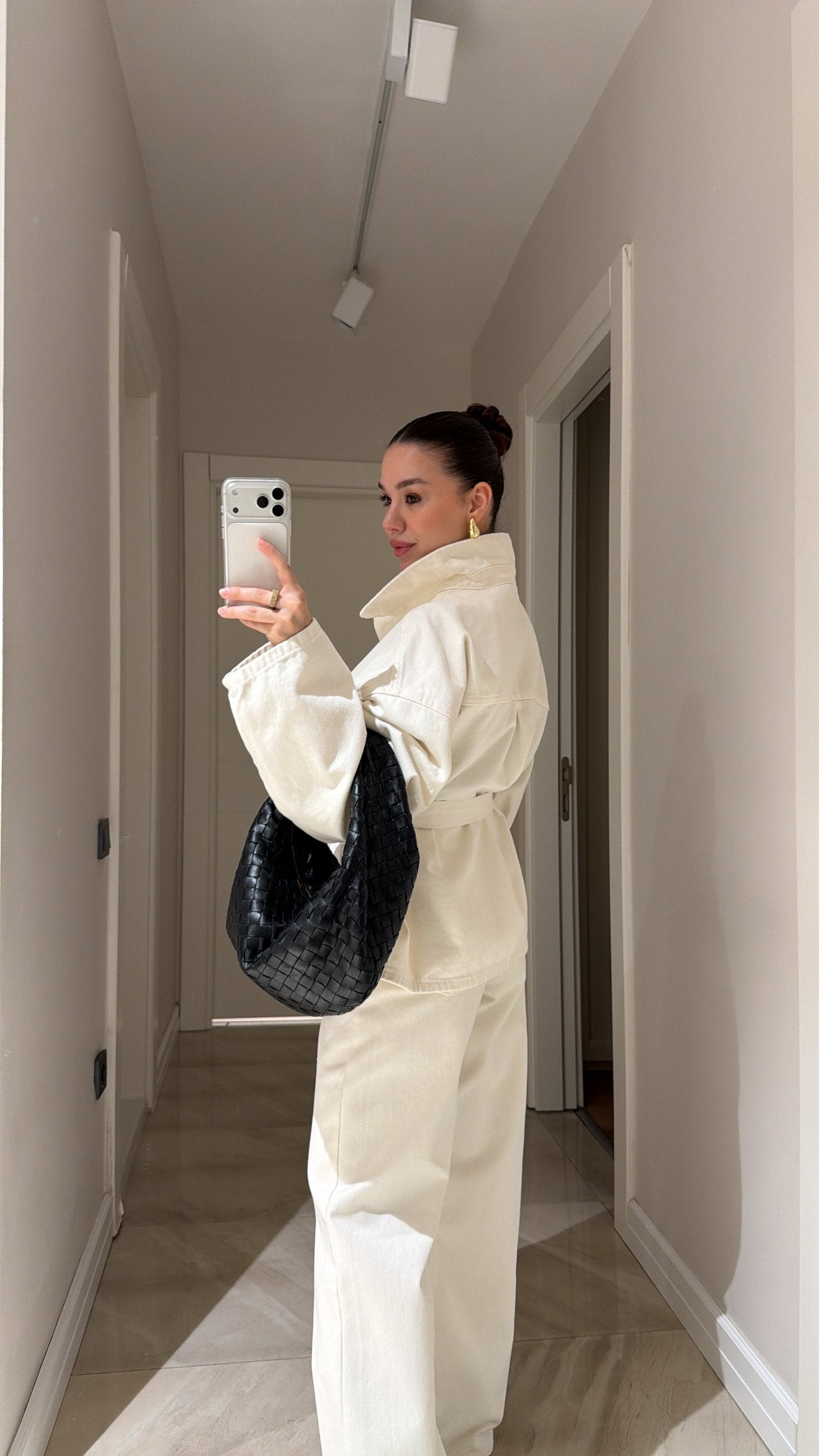 PREMIUM TEKSAS KOMPLET EKRU BOJA