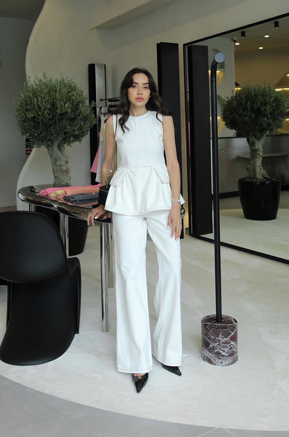 ECRU PREMIUM DENIM SET