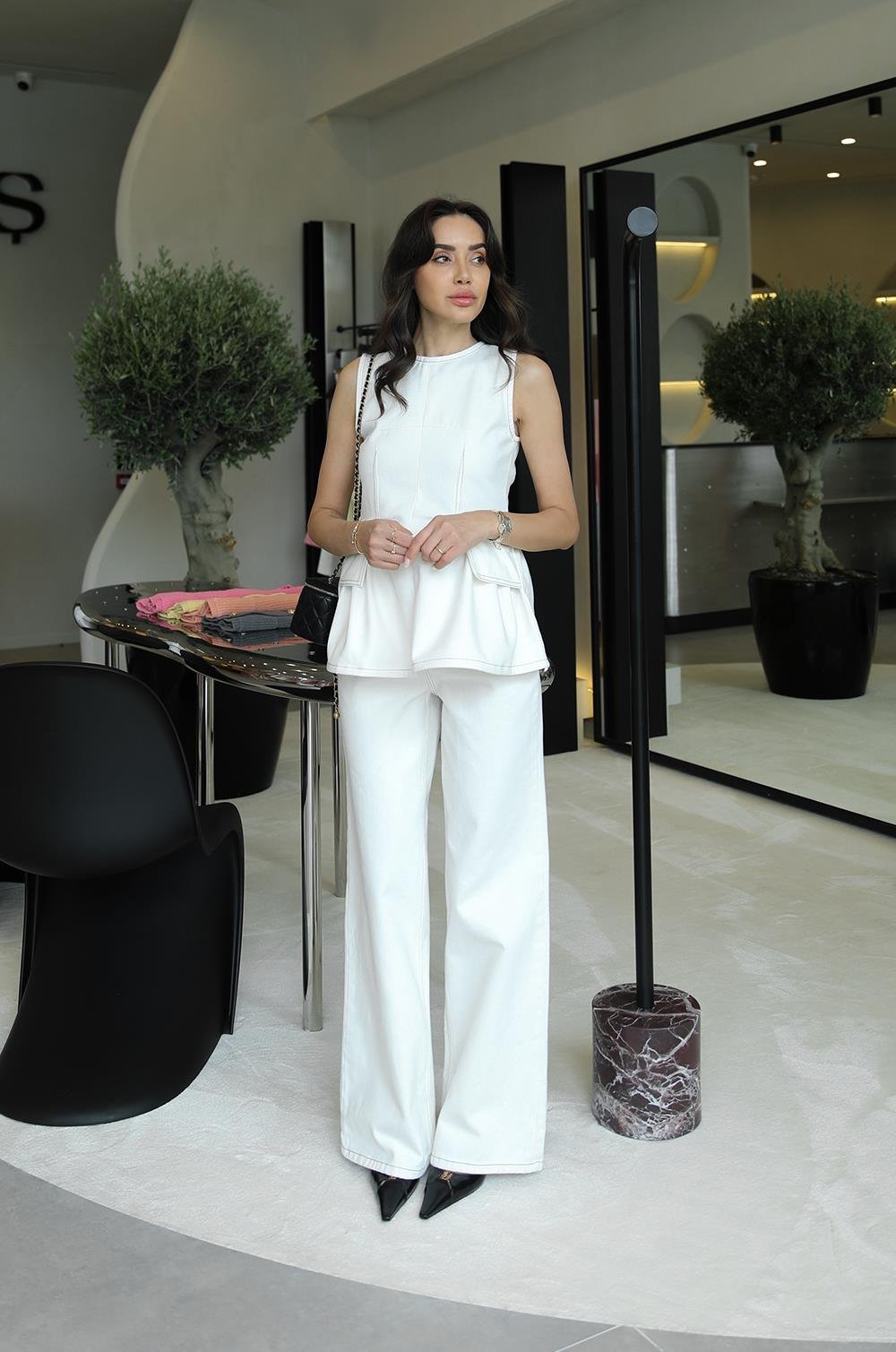 ECRU PREMIUM DENIM SET