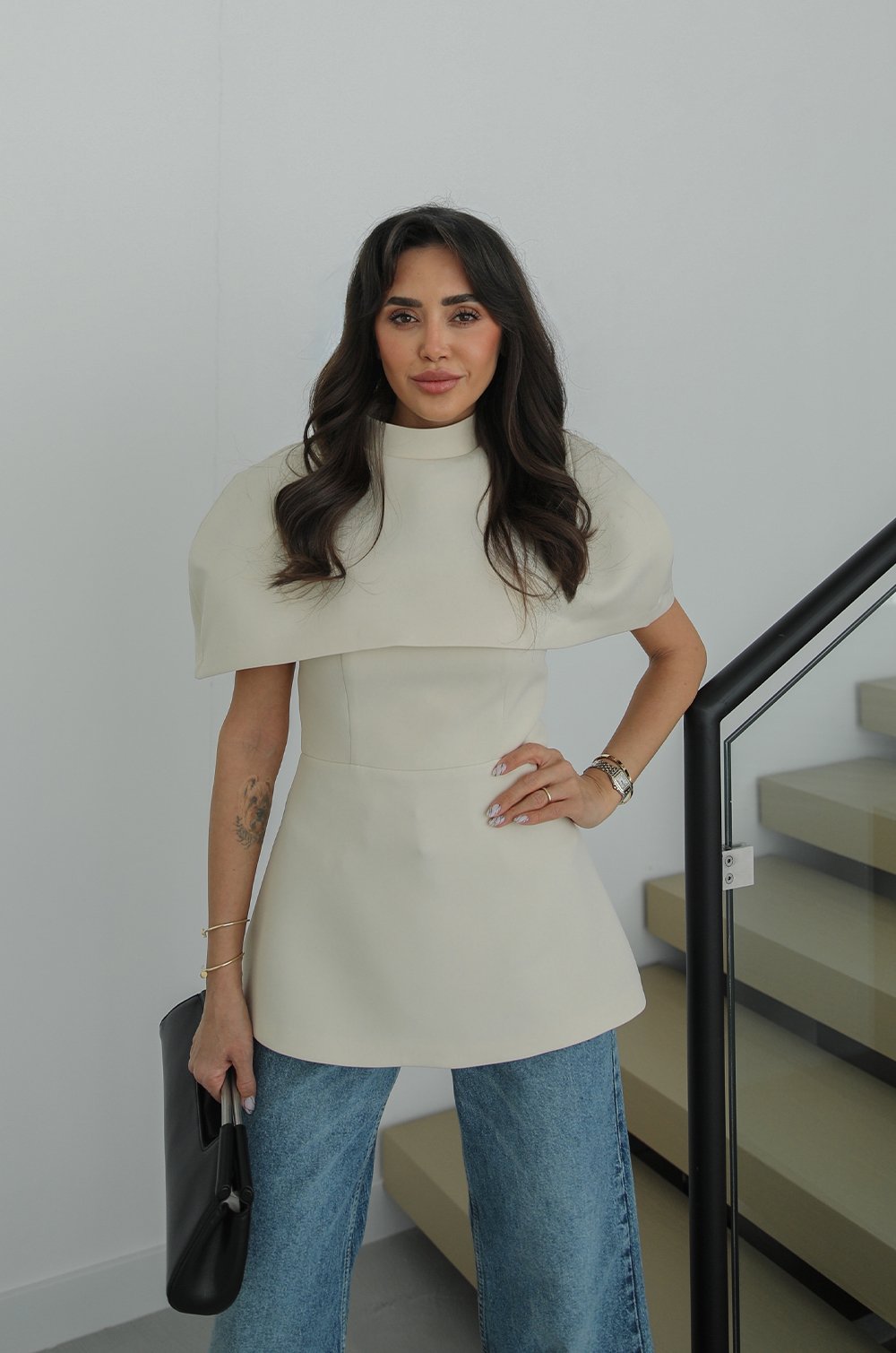 Modular Cape Bluza Ivory Sand