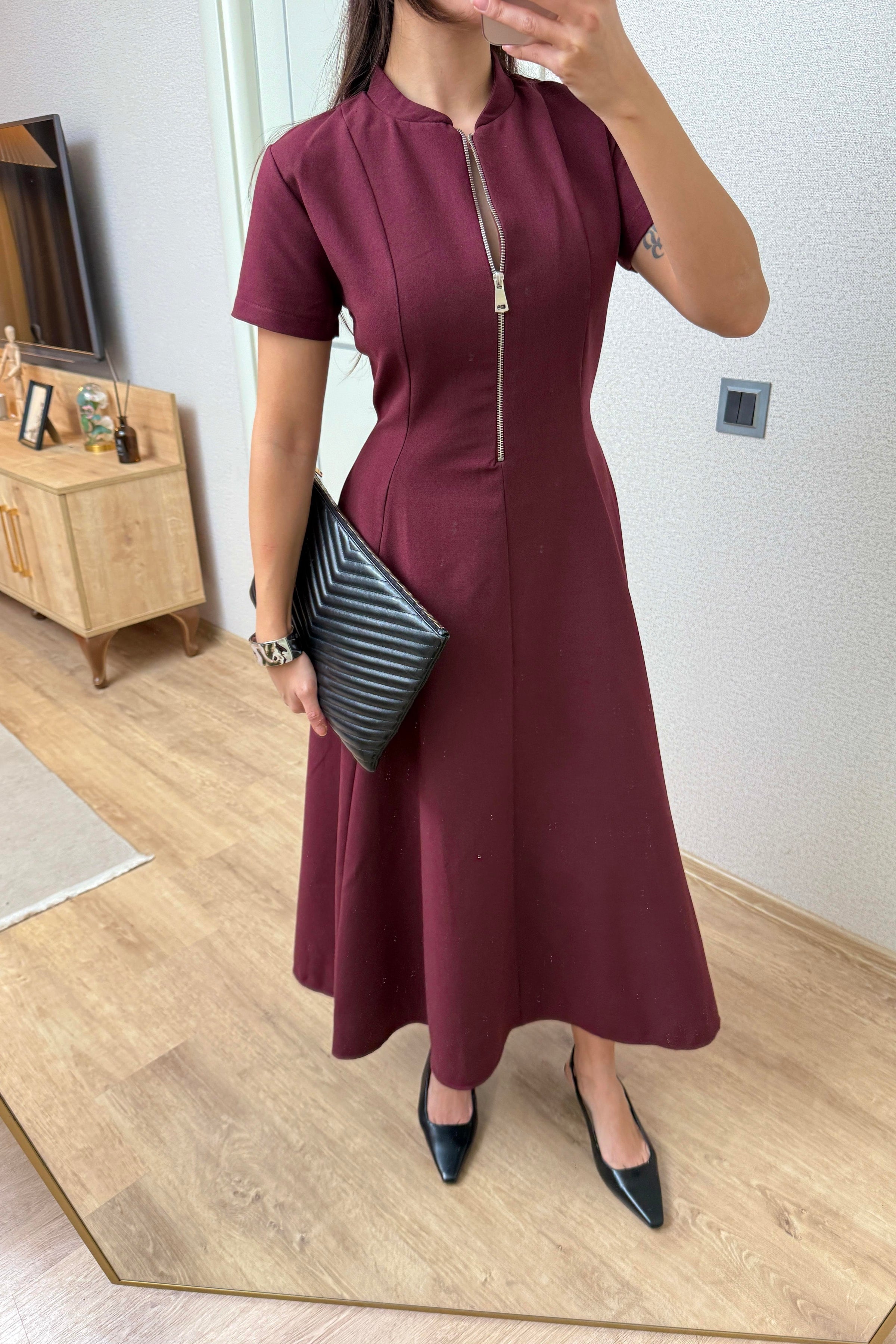 ALEXIS PREMIUM MIDI HALJINA BORDO BOJA