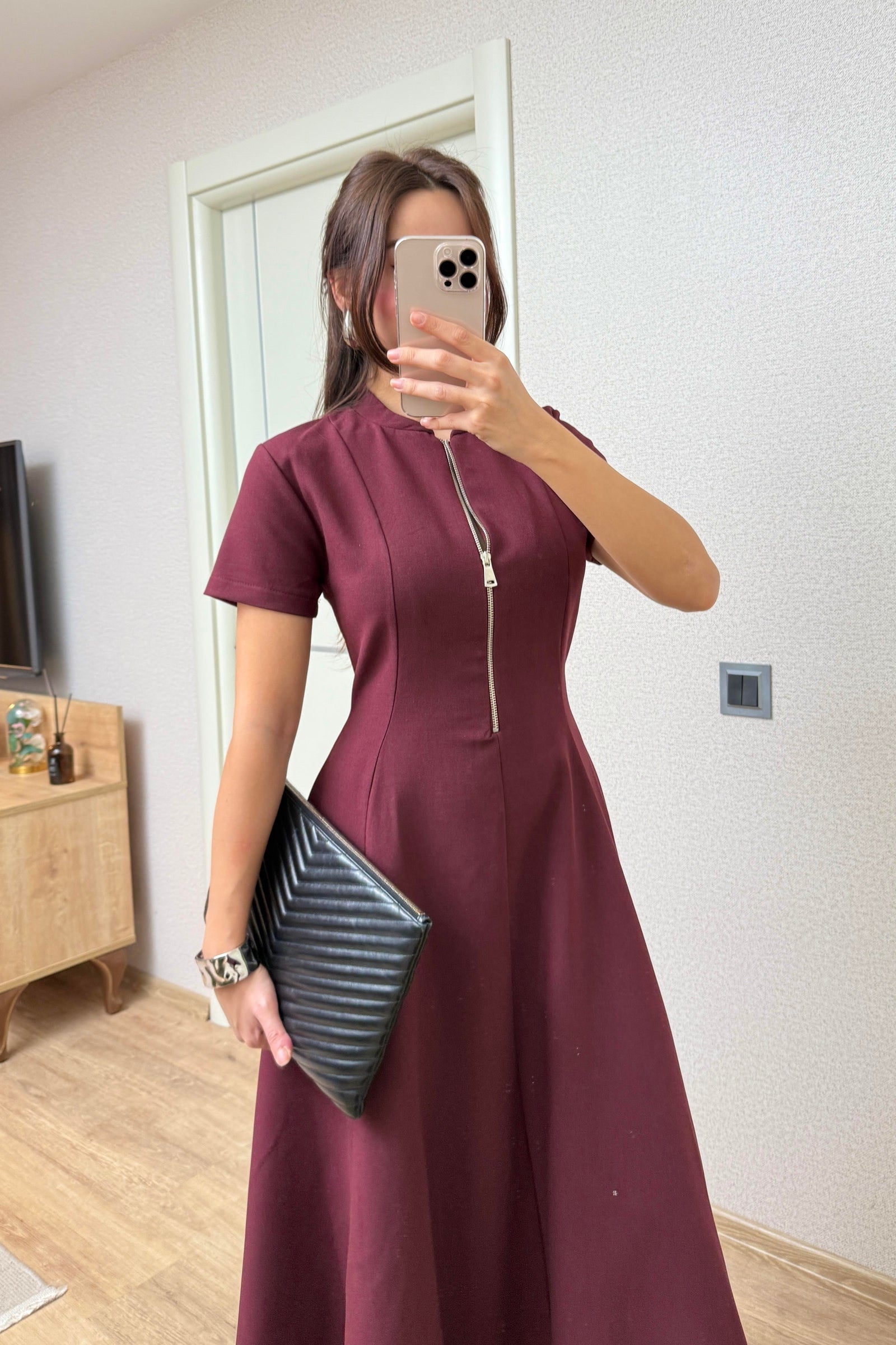 ALEXIS PREMIUM MIDI HALJINA BORDO BOJA