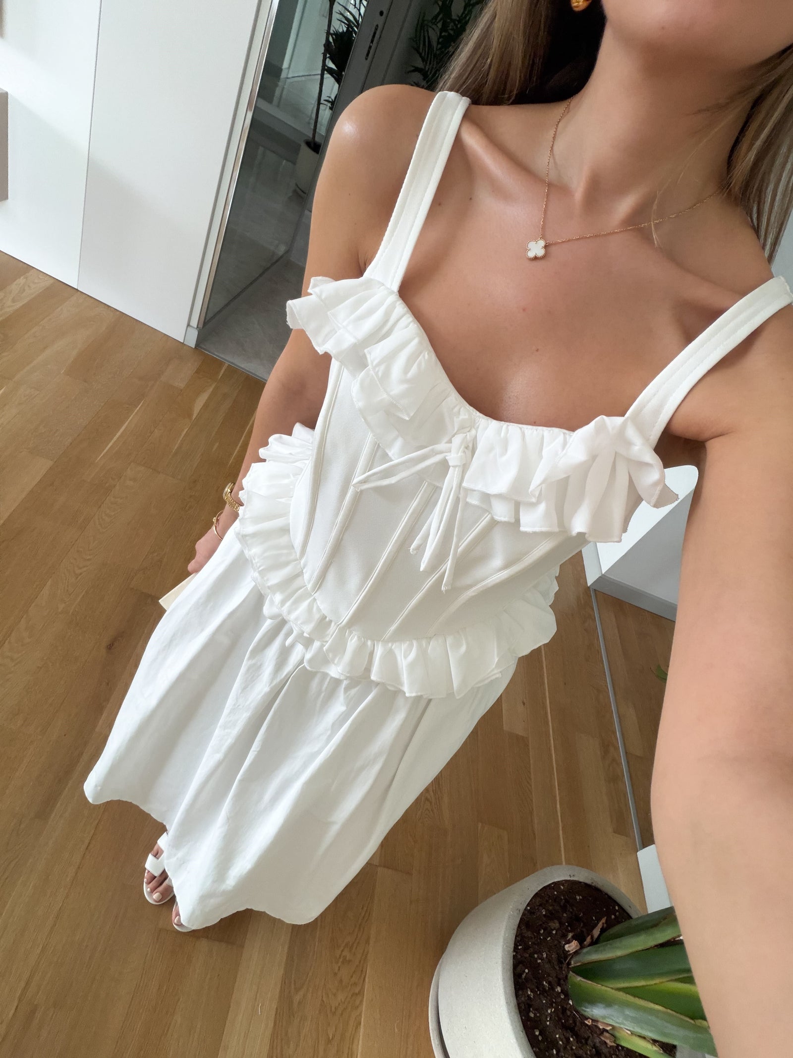 Chara Poplin Set - bela boja