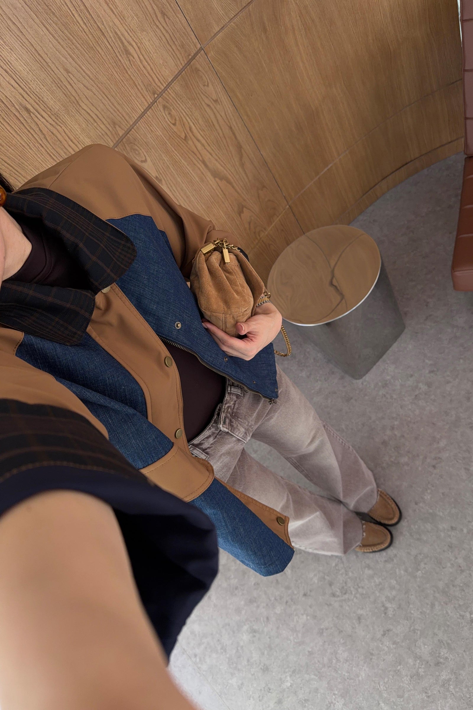 Camel & Denim Statement Jakna