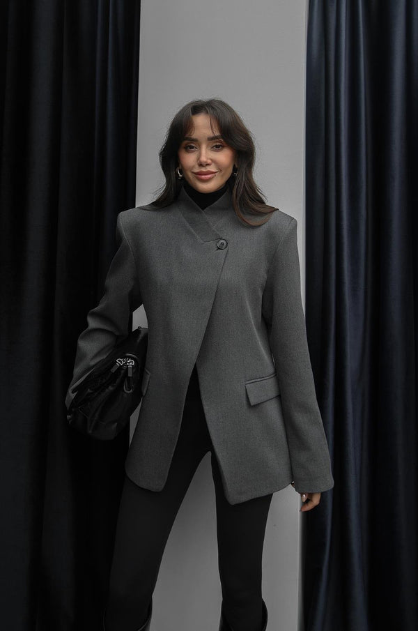 Clean Cut Asym Sako Grey