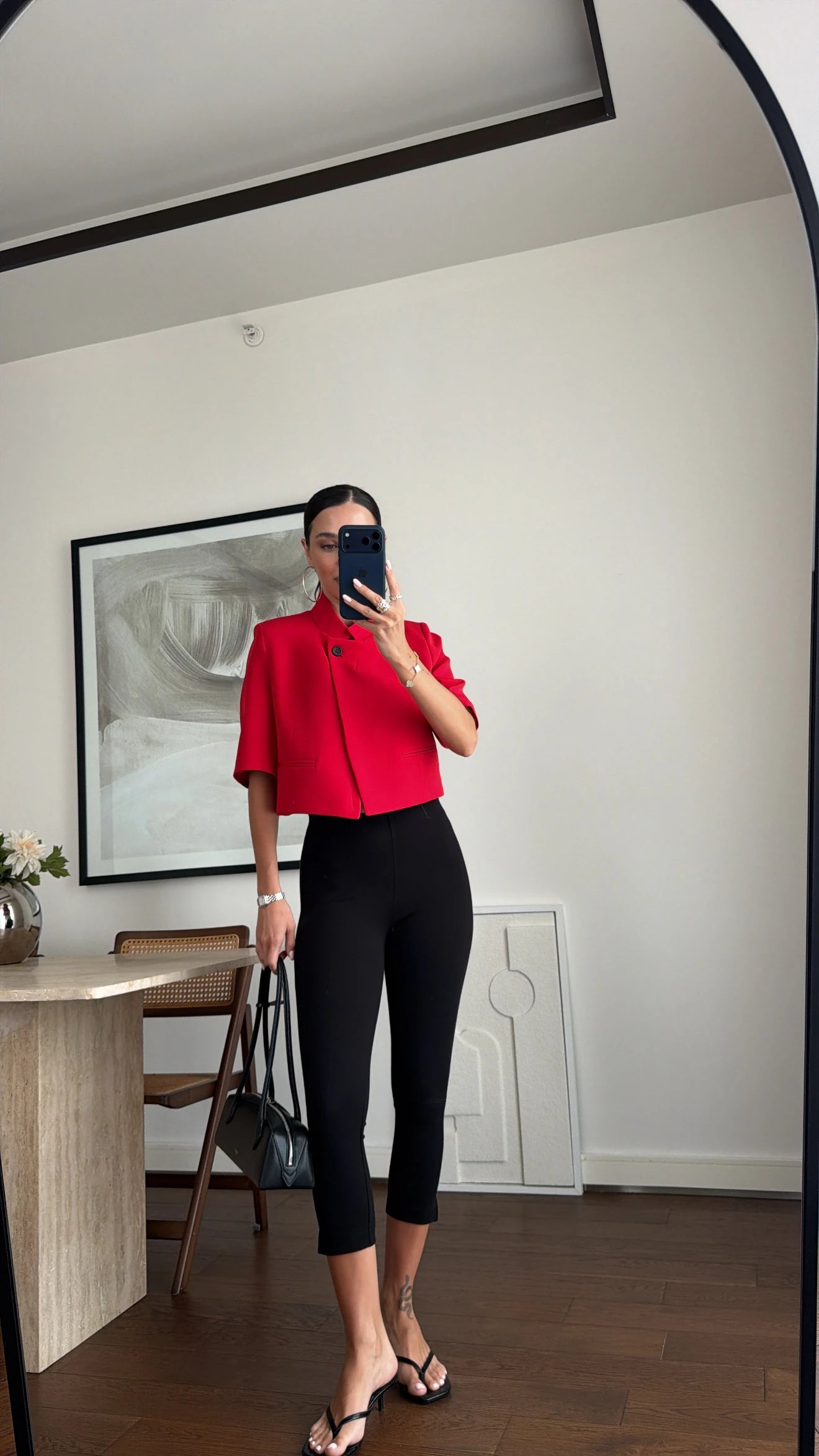 Blejzer sa Kratkim Rukavima "Asymmetric Chic"