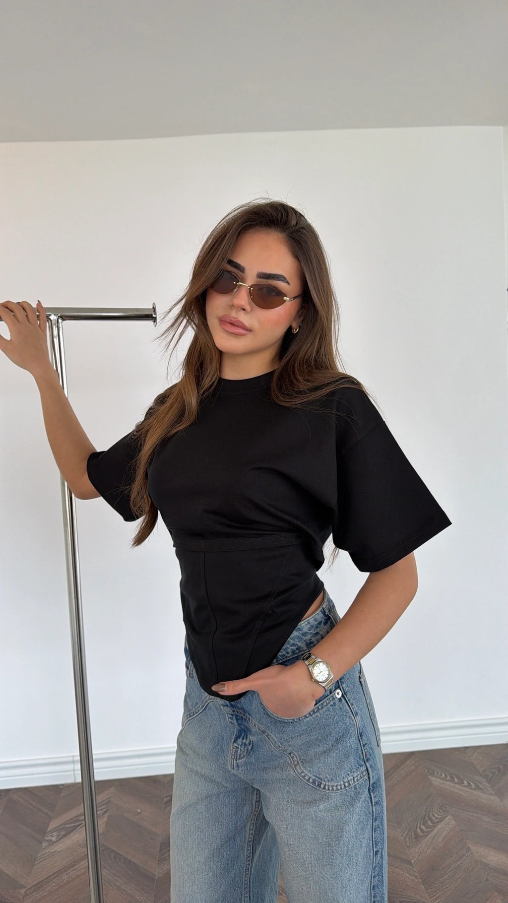 Designer Cotton T-Shirt with corset - više boja
