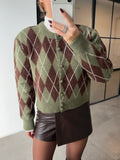 ARGYLE KNIT CARDIGAN - više boja