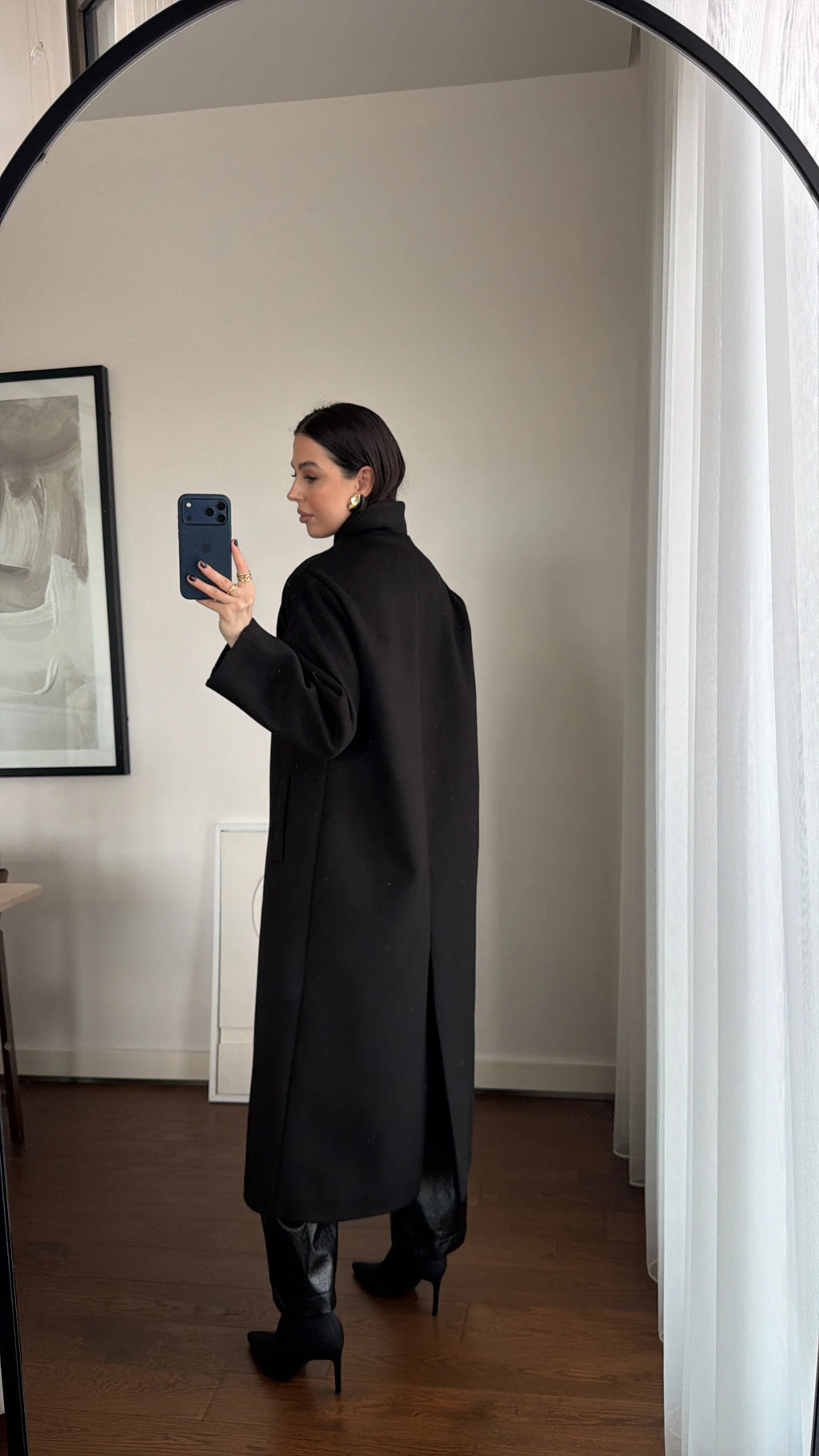 Minimalist Wool & Cotton Coat
