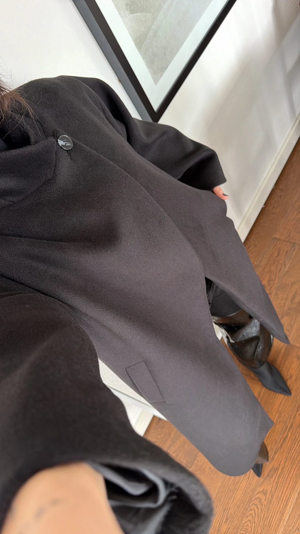Minimalist Wool & Cotton Coat