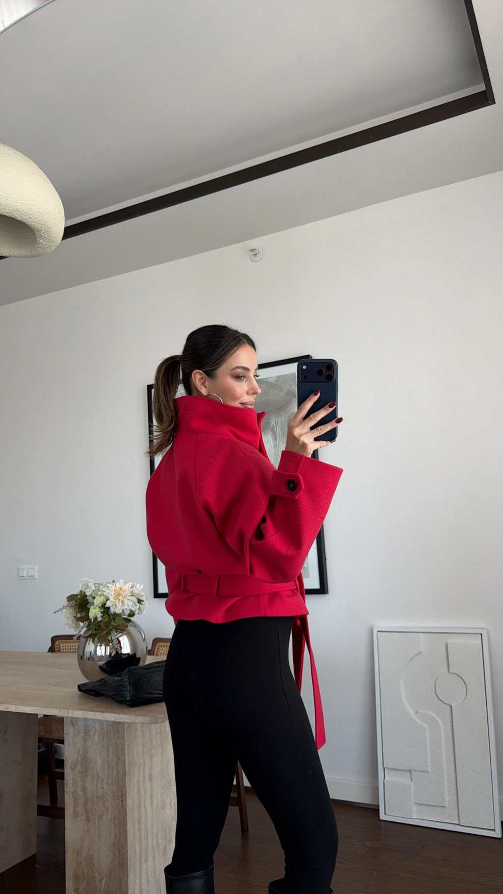 SCARLET SCULPT COAT