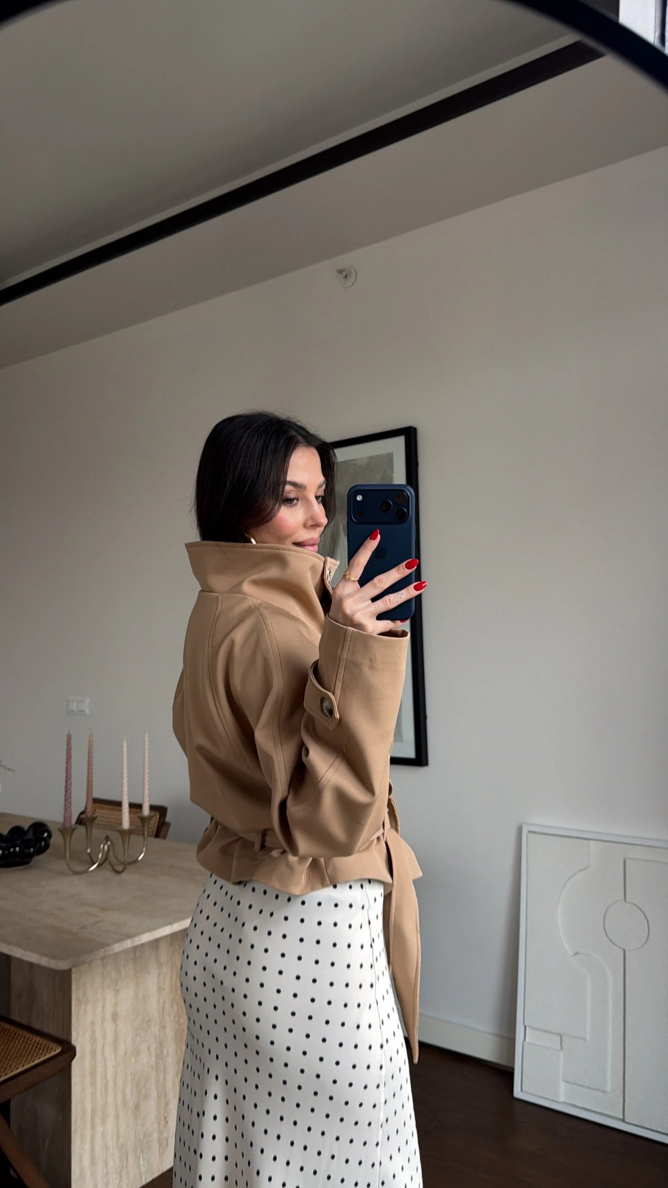 Premium trench kaput sa visokom kragnom - tri nijanse