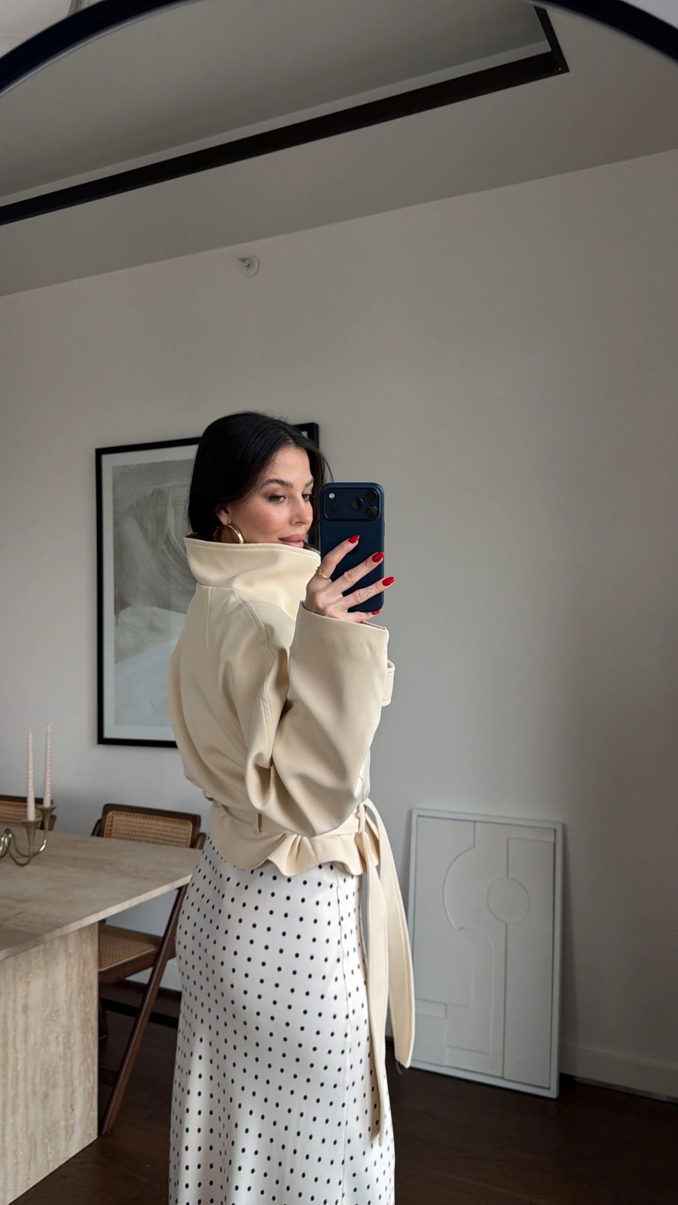 Premium trench kaput sa visokom kragnom - tri nijanse