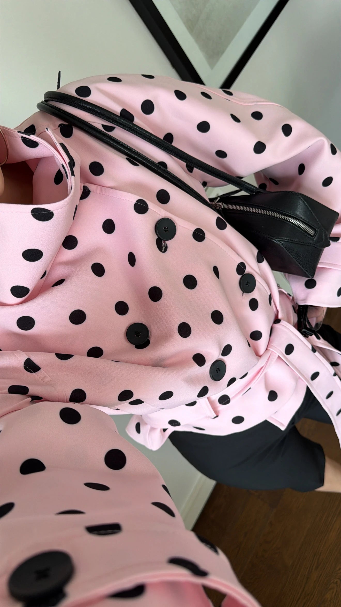Pink Polka Dot Statement Jacket