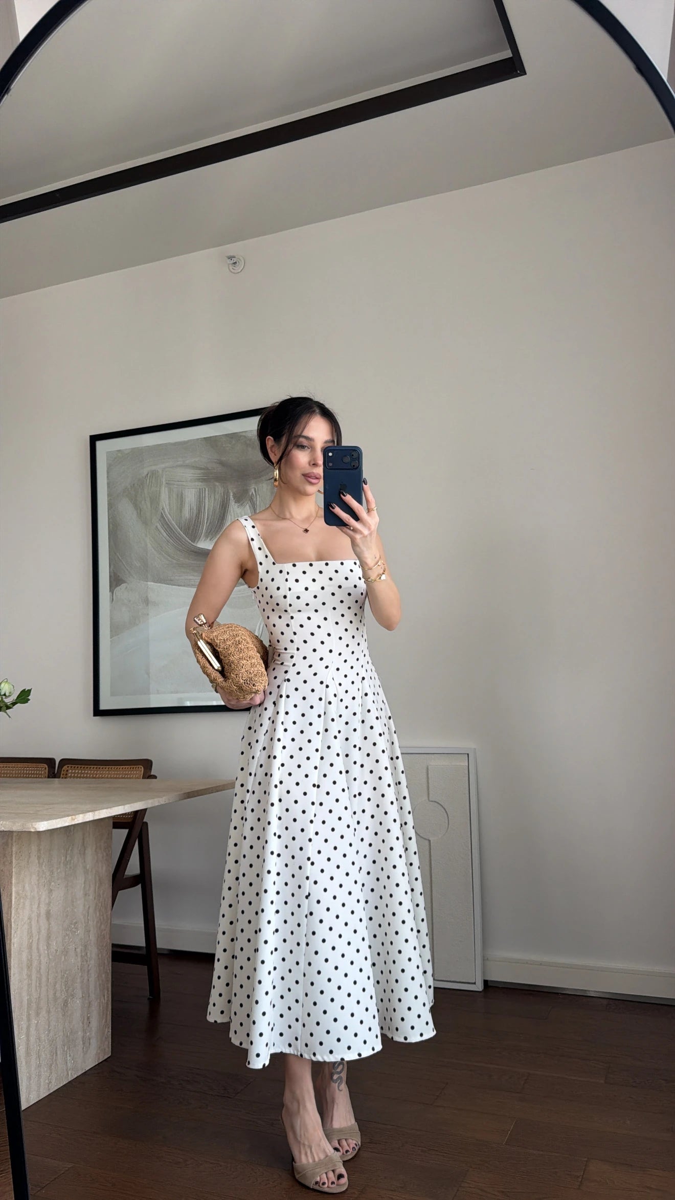 Sorrento Polka Dot Midi Haljina