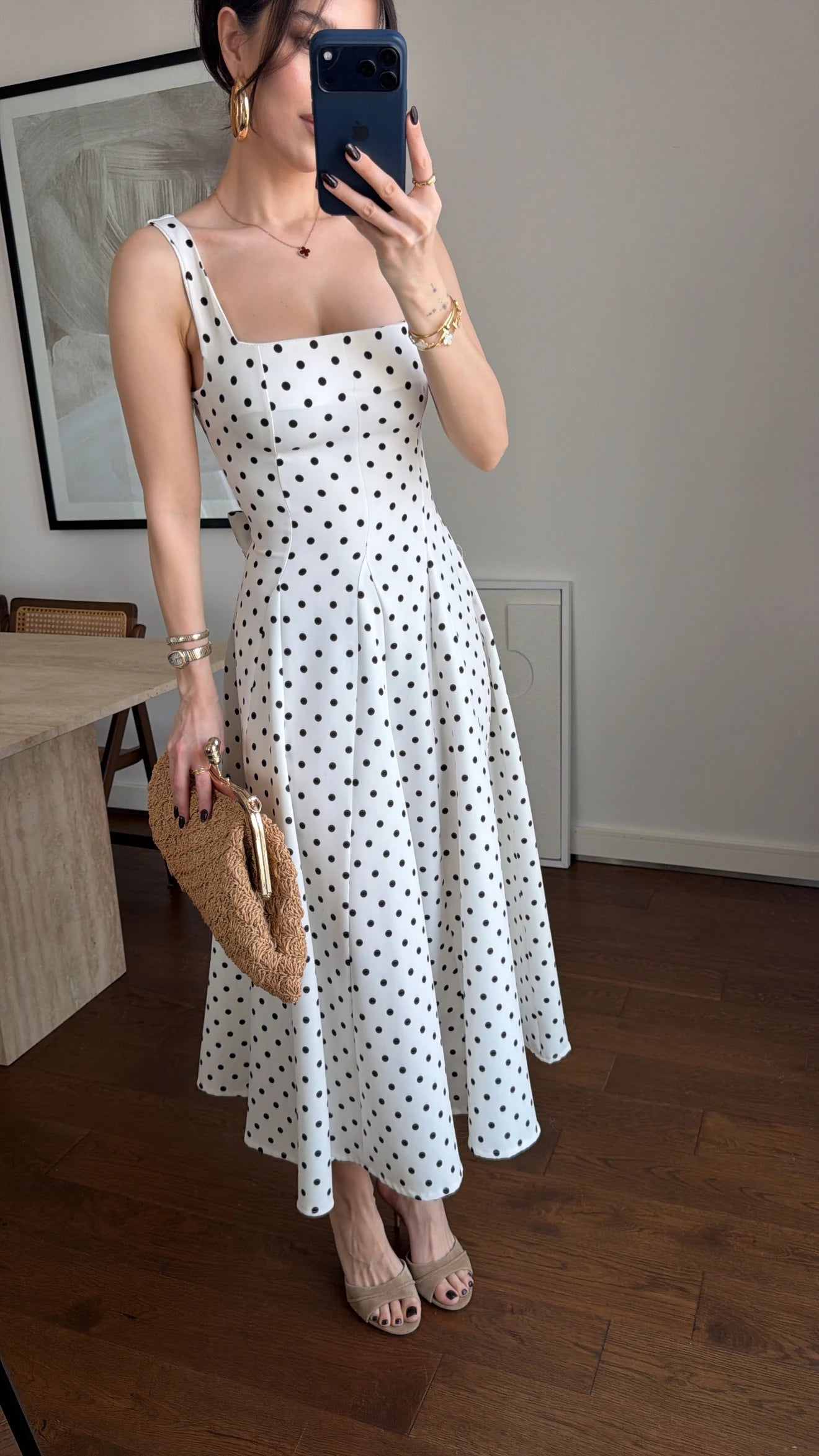 Sorrento Polka Dot Midi Haljina