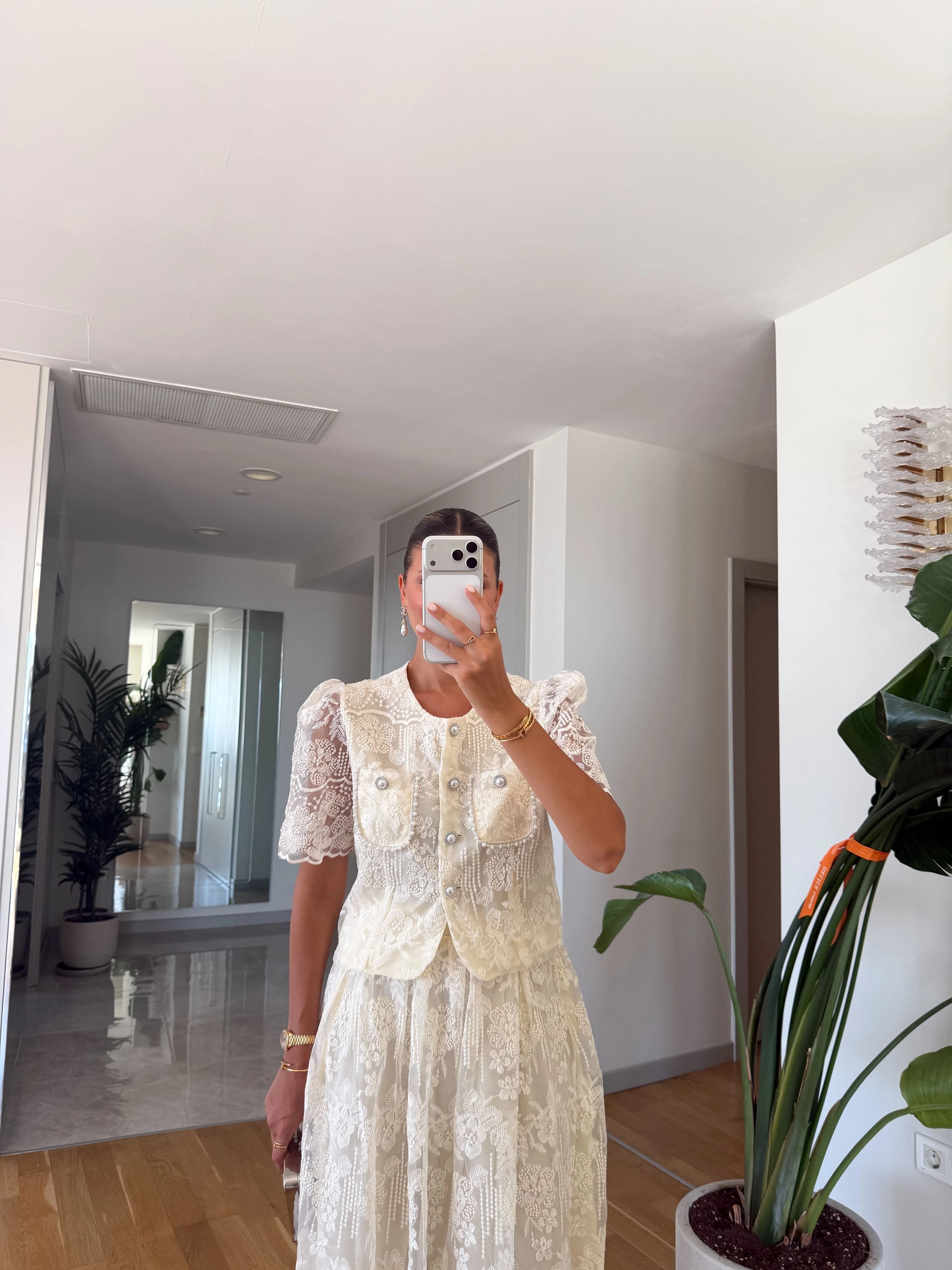 Pearl Lace Set – Ecru