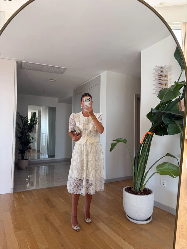 Pearl Lace Set – Ecru