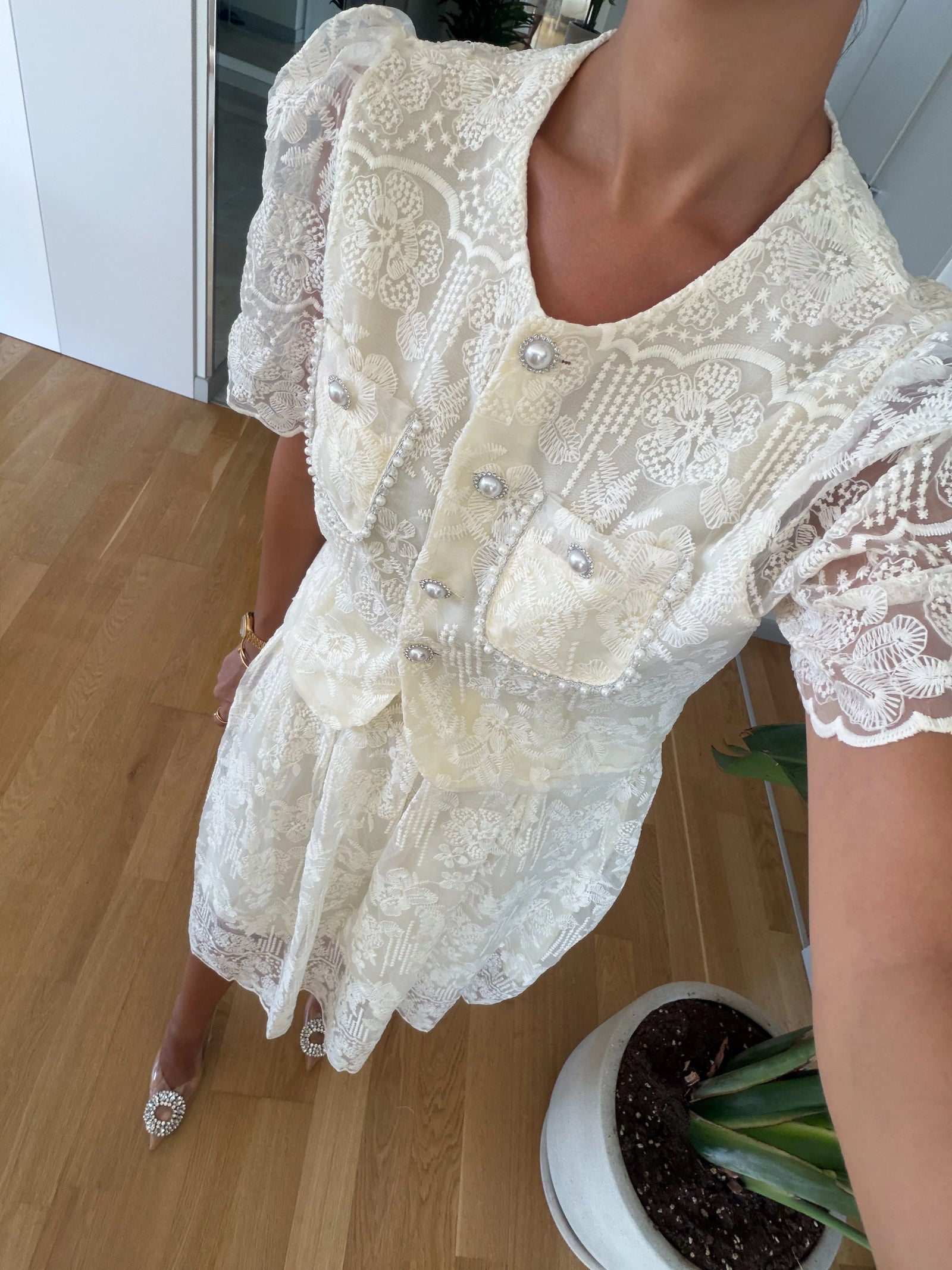 Pearl Lace Set – Ecru