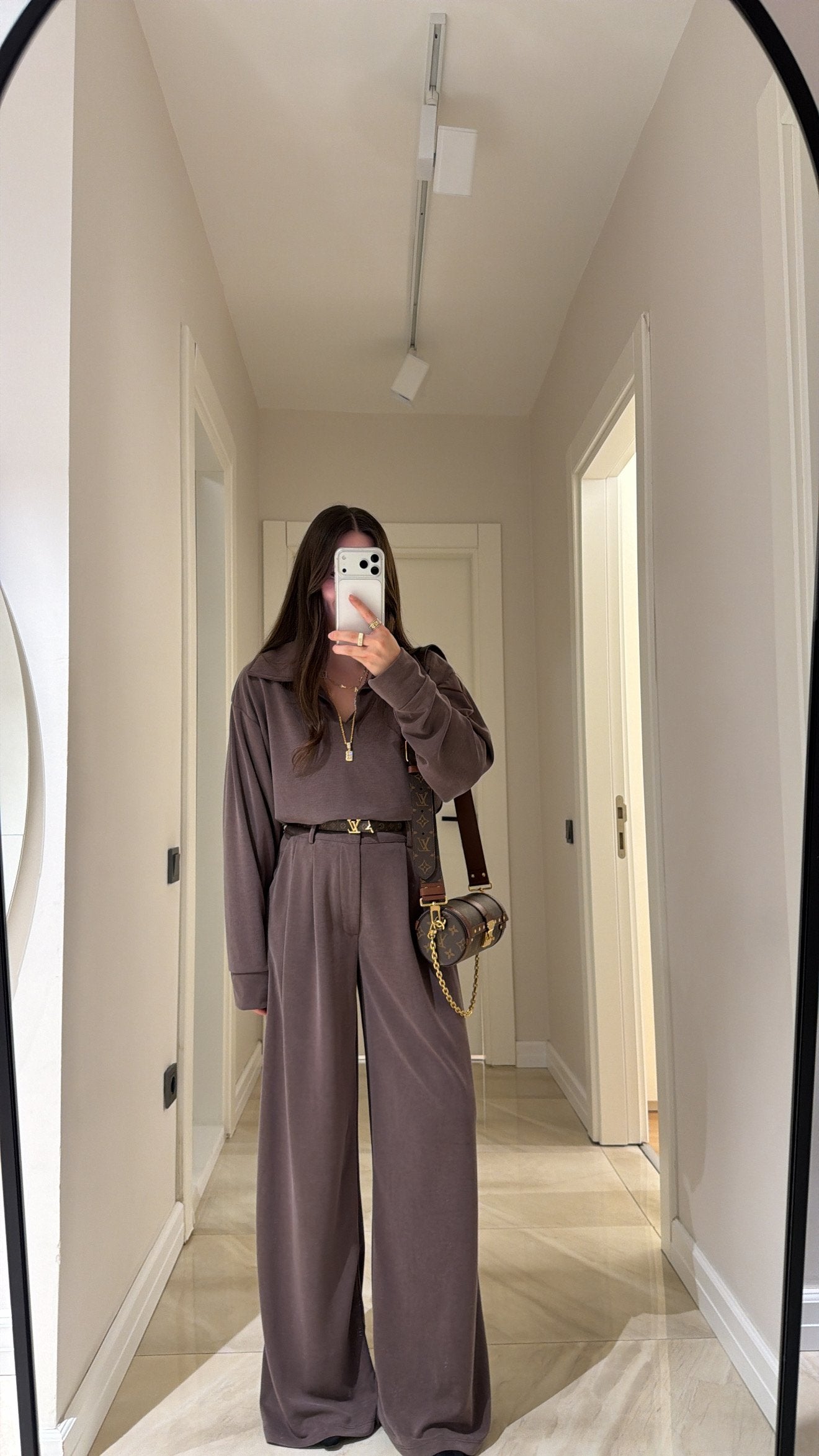 Komplet/trenerka od modala - braon boja