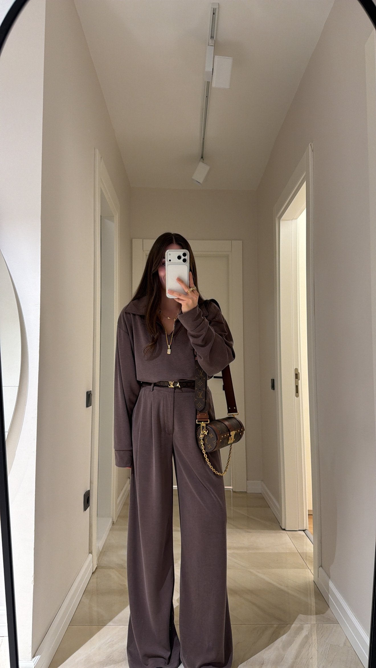 Komplet/trenerka od modala - braon boja