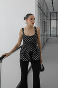 Peplum Sculpt Corse Dots Top - više boja