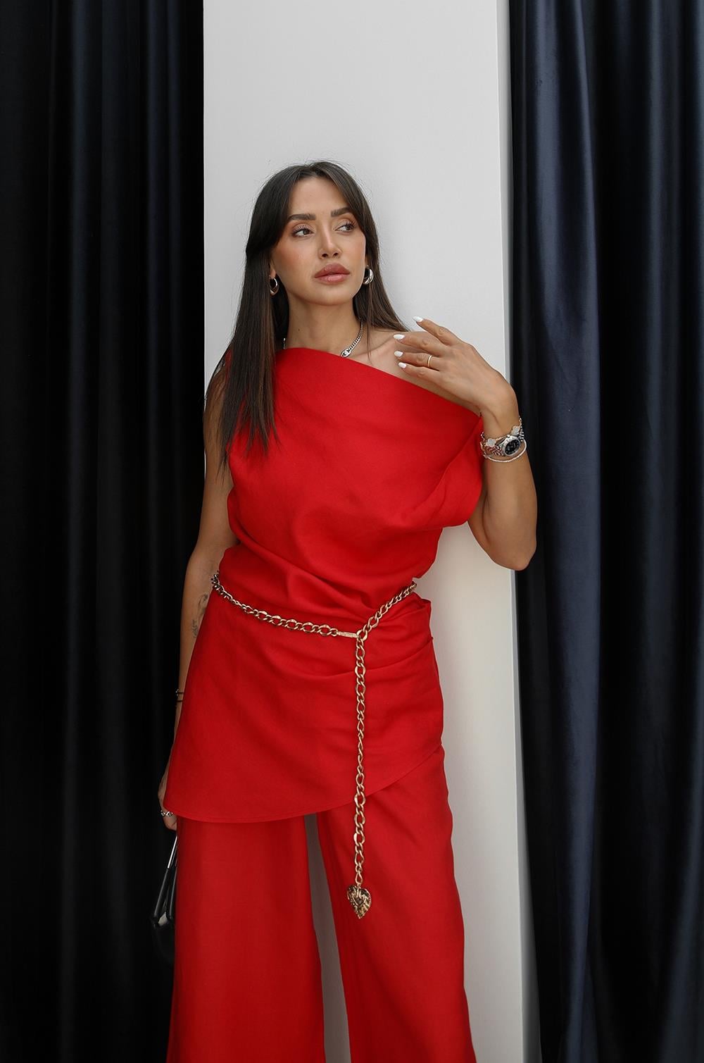 Laneni Set "Passion Drape" (Bluza & Pantalone)