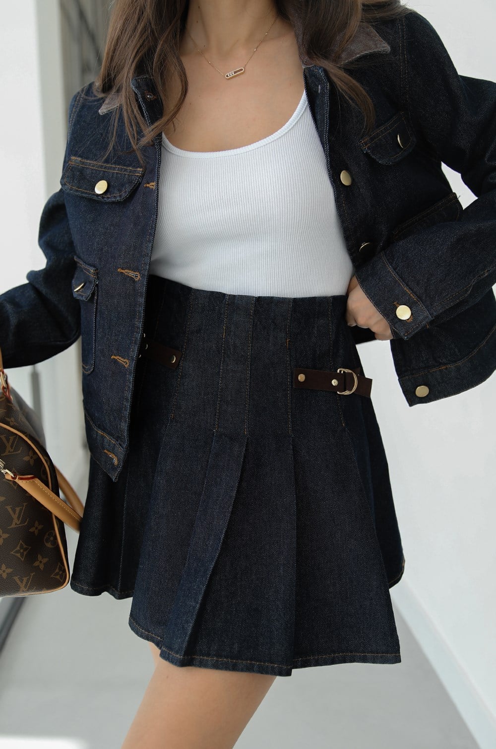 DENIM SET "AMORE" – DARK INDIGO