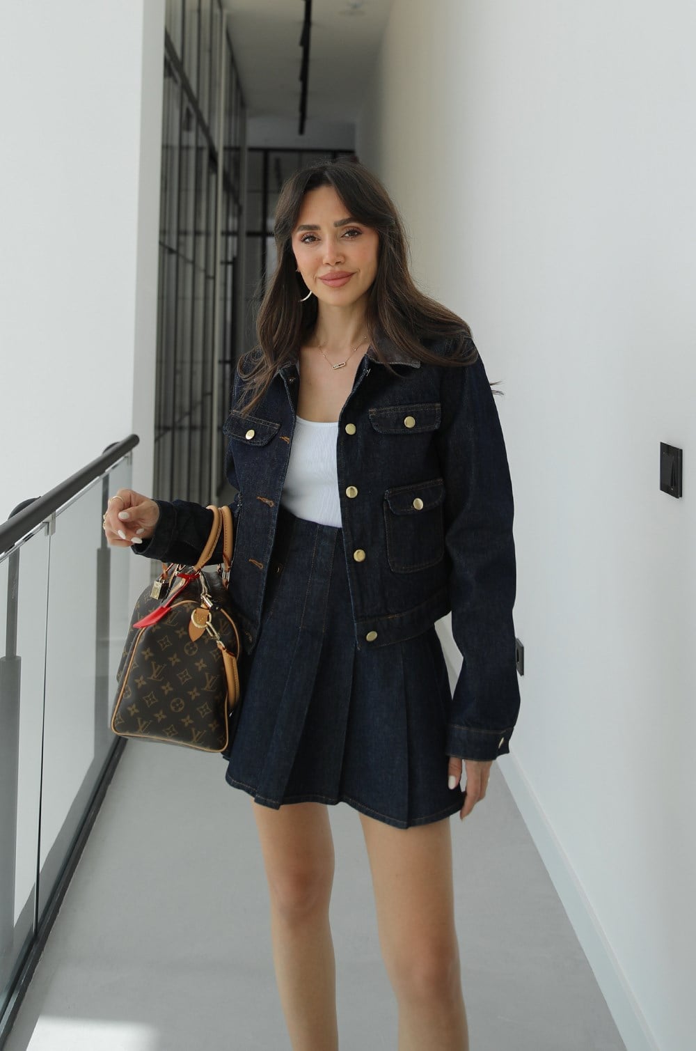 DENIM SET "AMORE" – DARK INDIGO